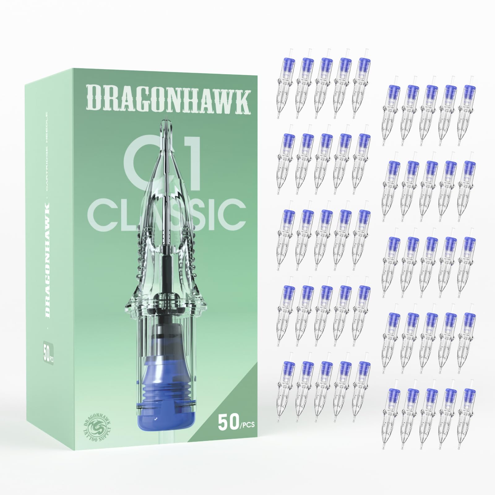 Amazon | Dragonhawk Extreme タトゥー針 50本入り - #12 バグピン