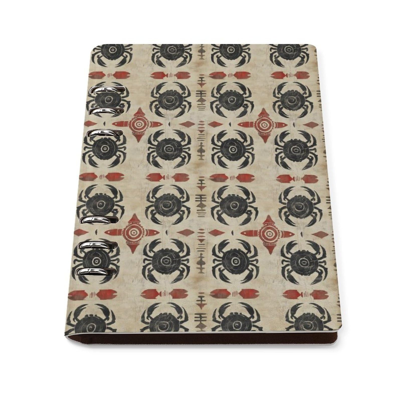 Carnet de notes école et affaires A5 ligné avec couverture rigide crabe rétro - 8