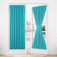 Vista 14 de Cortinas Dwcn para puerta, con bolsillo para barra Blanco grisáceo