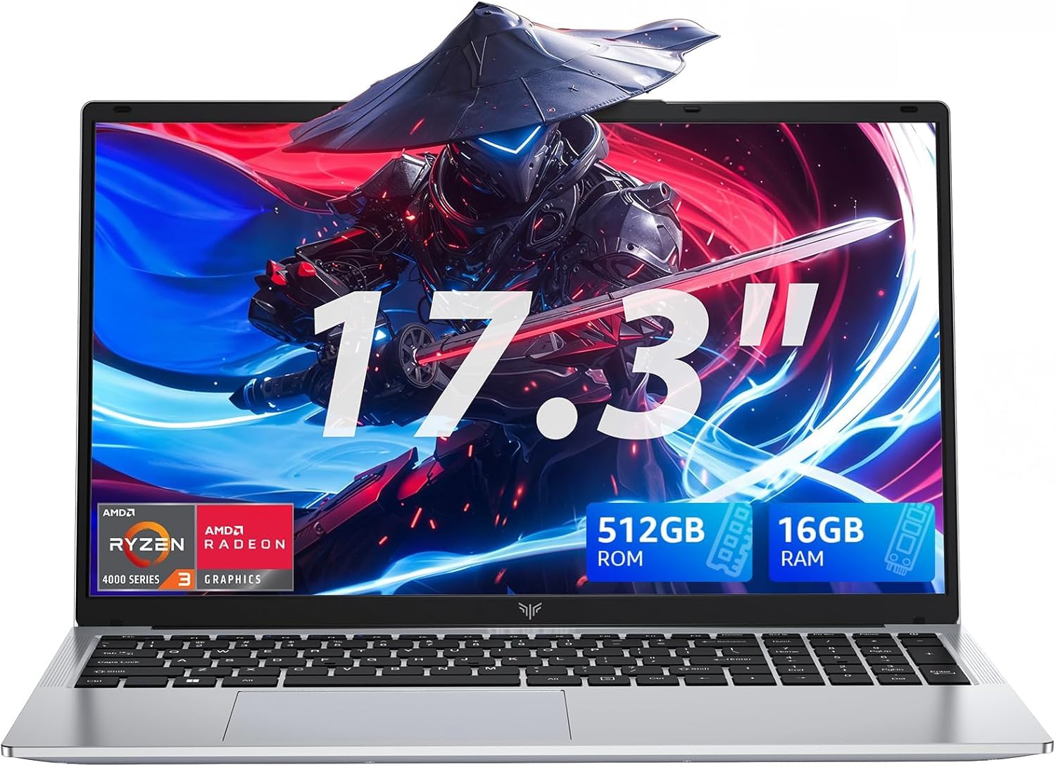 ACEMAGIC PC Portable 17,3 Pouces Ordinateur Portable 4 cœurs Ryzen 4300U, jusqu'à 3,7 GHz,5500Mah,1080 Full HD,16 Go Ram DDR4 512 Go SSD,WiFi 5.HDMI,3*USB3.2,BT5.0,Laptop Argent | jusqu'à 3,7 GHz,5500Mah,1080 Full HD,16 Go Ram DDR4 512 Go SSD,WiFi 5.HDMI,
