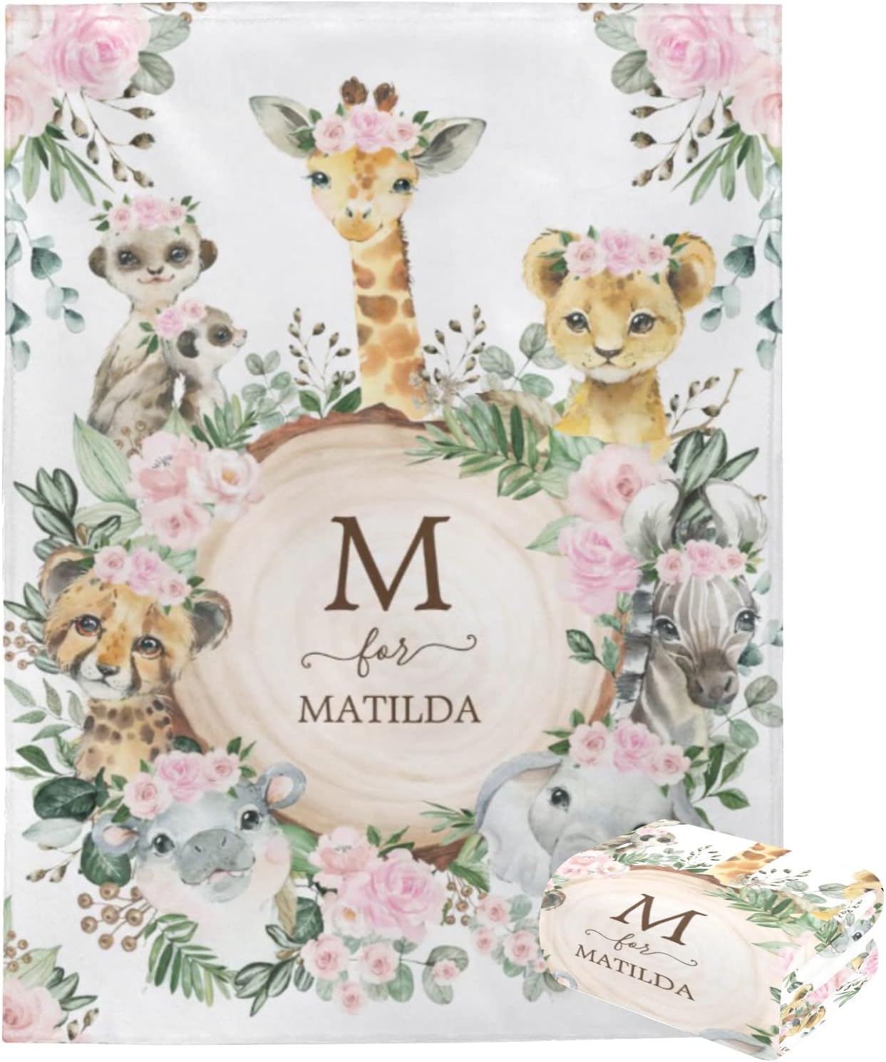 Eyesoul Custom Baby Blankets with Name Personalized Baby