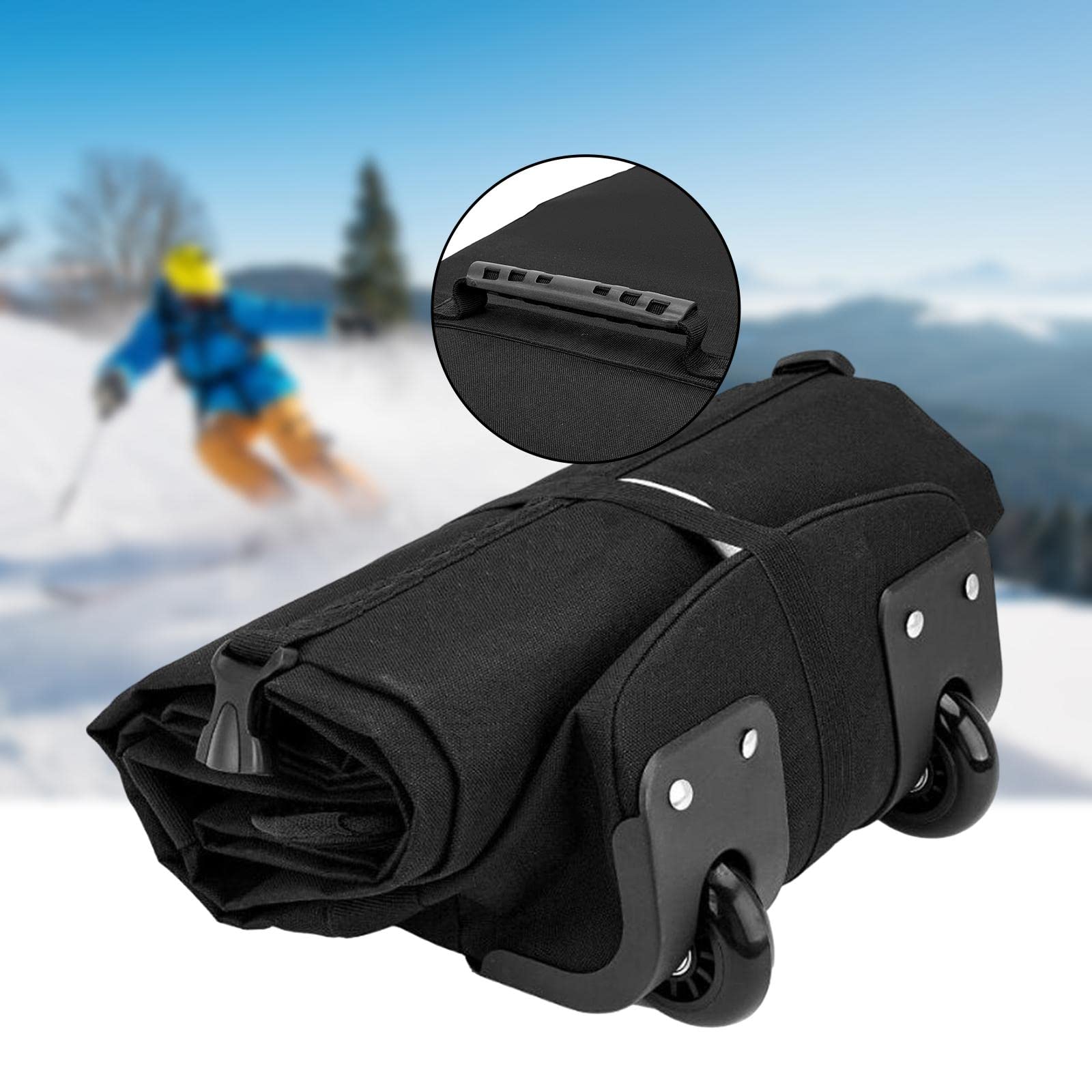 Qianly Sac de Snowboard à roulettes Extensible pour en Avion Sac à Dos Valise Équipement Transport Wrap Housse de Protection pour Gants Ski Cadeaux