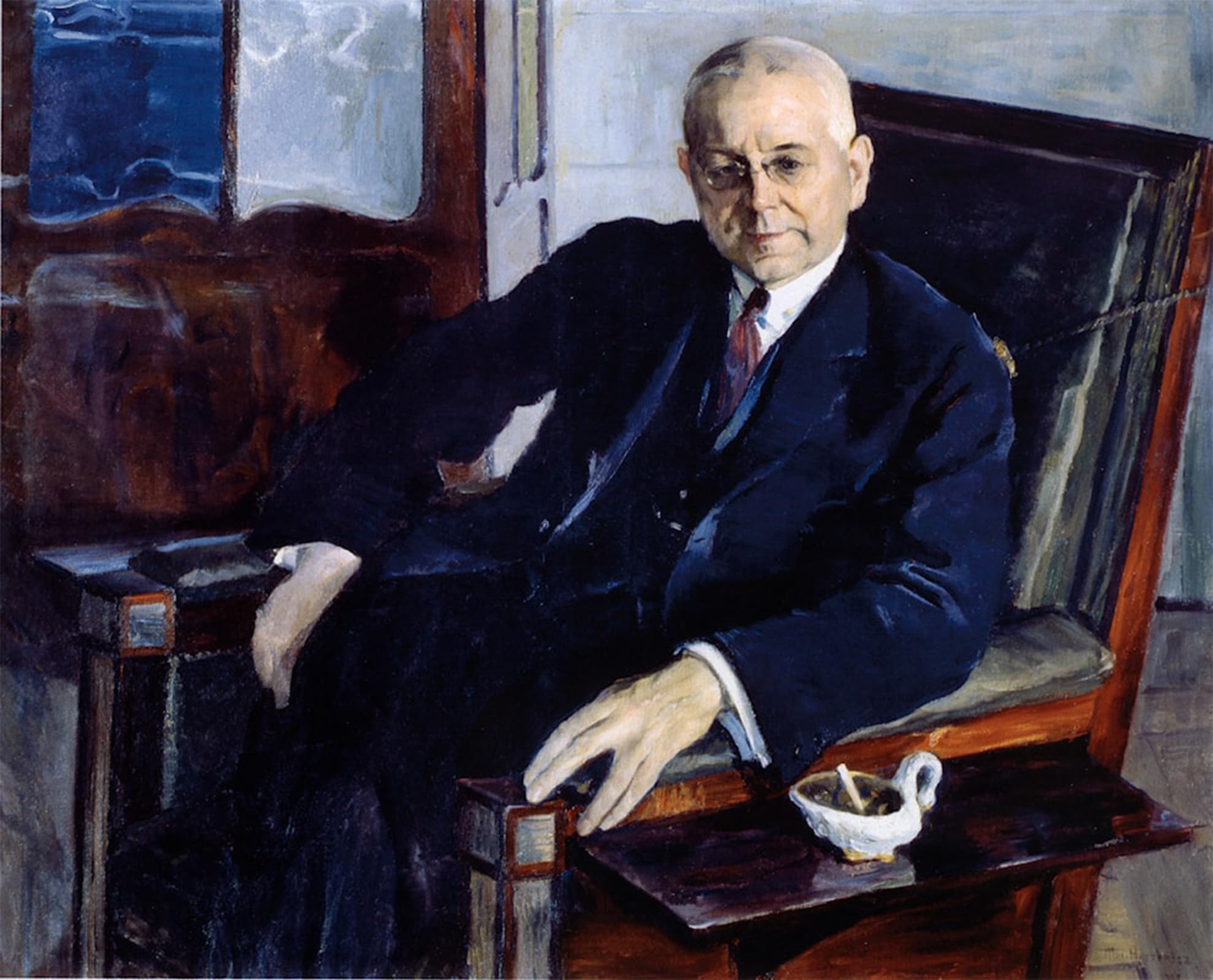 POSTERIIk Famous Modern Artwork Art Mural Portrait of Nikolai Tyutchev by Mikhail Nesterov Oil Paintings Pictures for Home Decor 60x90cm