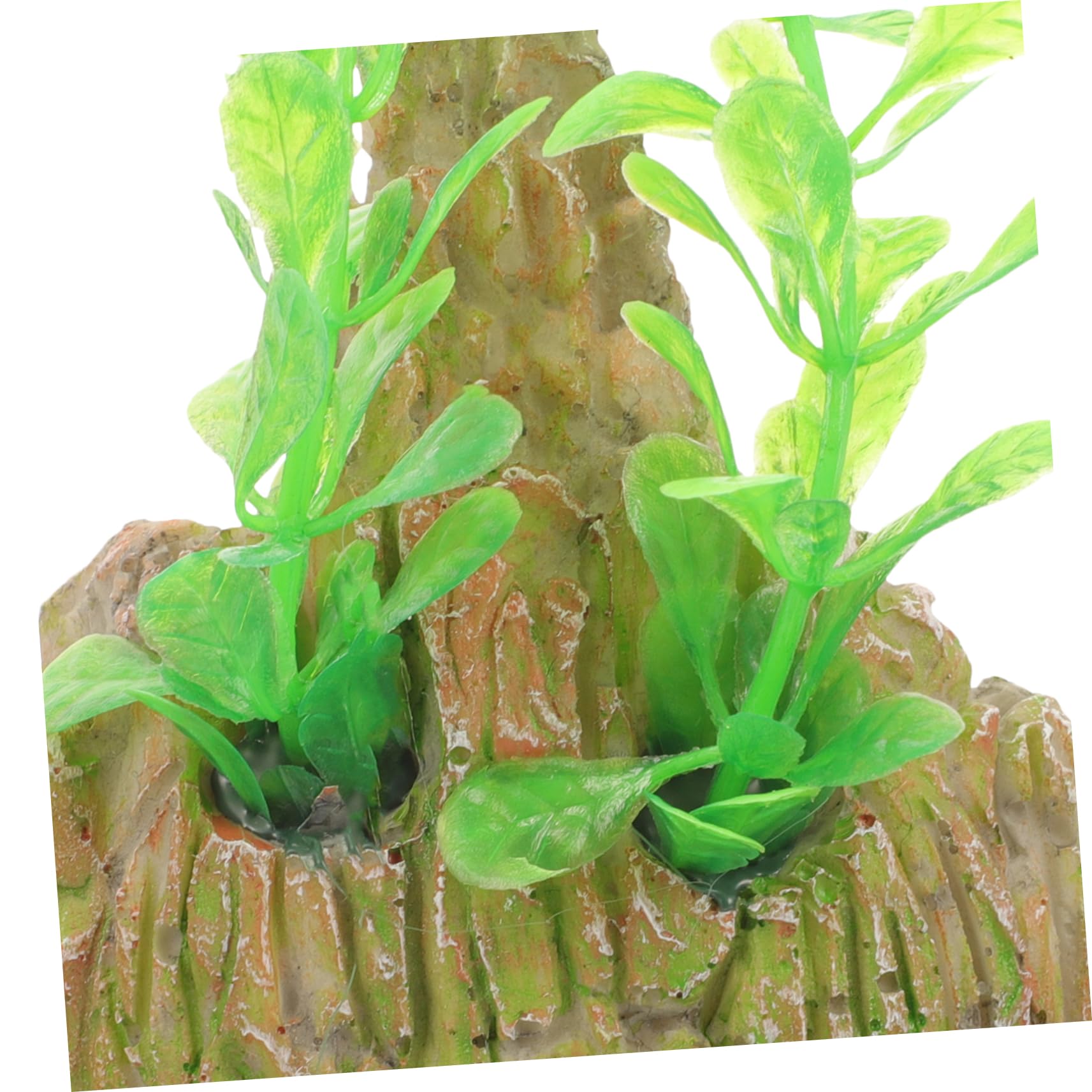 PRETYZOOM Pecera Rocalla Paisajismo Adornos De Acuario Decoraciones De Peceras para Decoración Pecera Adornos Pecera Decoración del Paisaje del Tanque De Peces 2 Piezas X 4