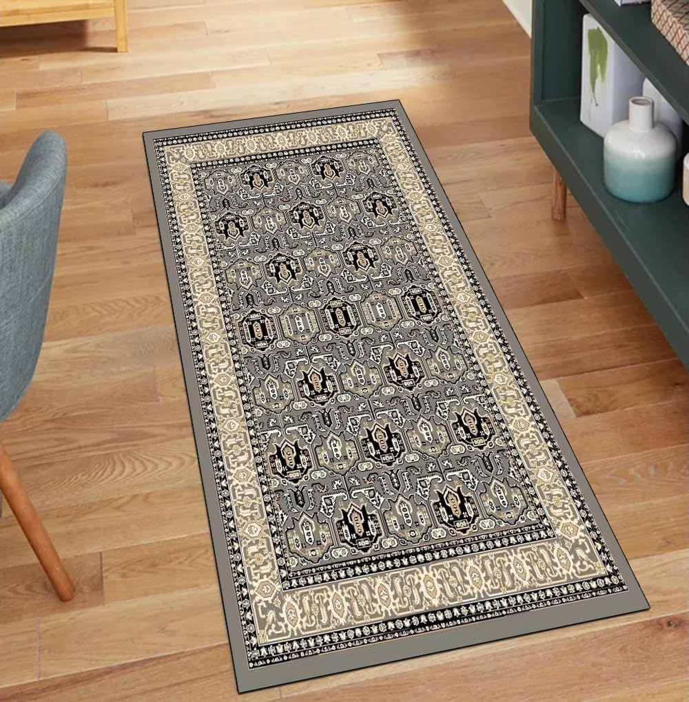 Alfombra lavable antideslizante de 50x350 cm para pasillos limpios