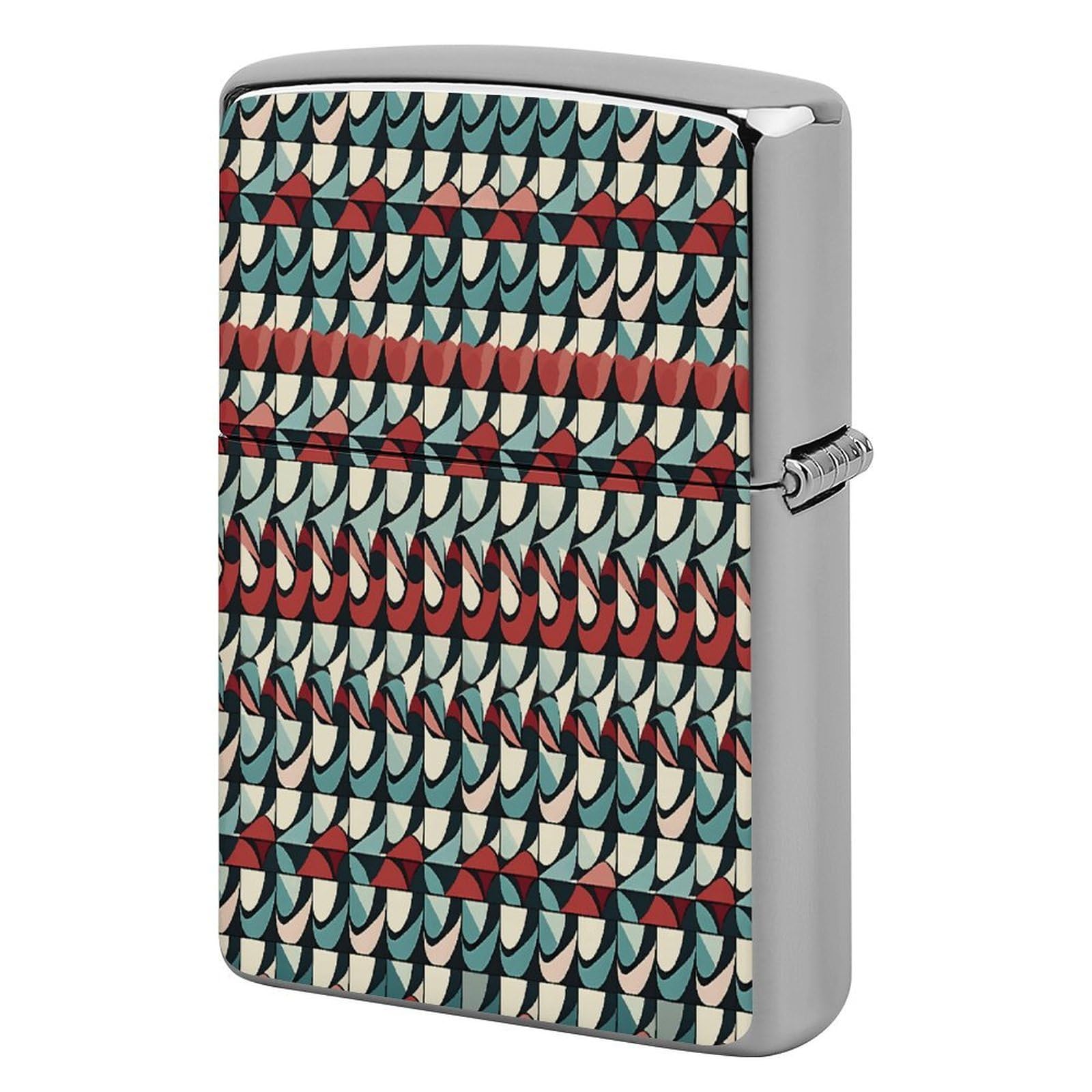 Fekiloot Style Geometric Shapes Lighter Case Cover Lighter Holder