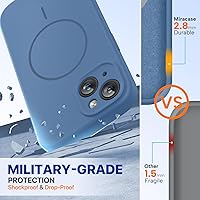 Vista 684 de Miracase Funda diseñada para iPhone 13 Pro Max con protector de pantalla, [forro de microfibra suave antiarañazos], funda protectora de silicona