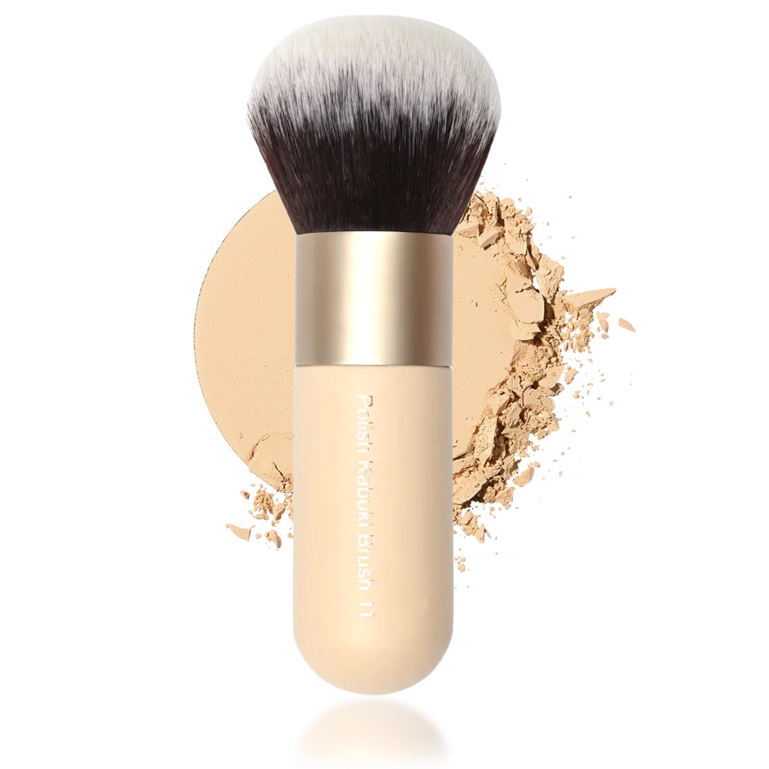 Milagro Beauty Kabuki Brush 11 – Dense, Soft Brush for Face & Body Foundation, Powder & Bronzer Application, Seamless Blending, Airbrushed Finish, Short Handle for Easy Grip