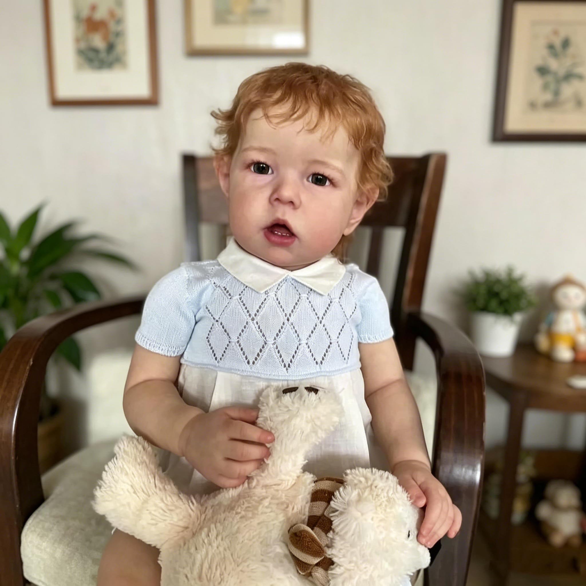 Große Reborn-Babypuppen mit Stoffkörper Liam 70cm Supercoole Puppen für Kleine Jungen,Realistische Neugeborenenpuppen Lebensechte Reborn-Kleinkindpuppen Spielzeug für Kinder