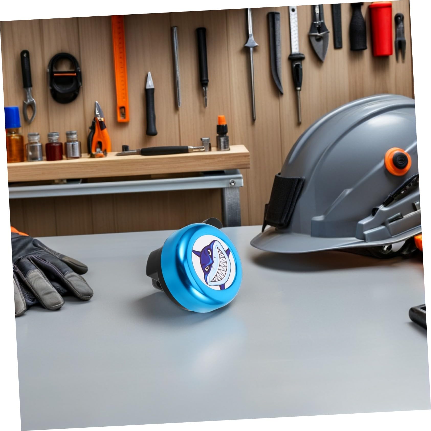 10 Stück Fahrradklingel Shark Design Laut Aluminiumlegierung Einfache Montage für Jungen Mädchen Roller Laufrad Zubehör Sichere Attraktive Klingel für Kinderlenker