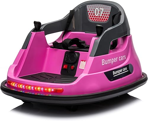 Miniatura 1 de OKYBABY Coche de parachoques de 12 V para niños, regalos de juguete para bebés con control remoto, luces LED, Bluetooth y giro de 360 grados, cuerpo