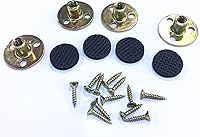 Vista 3 de WEICHUAN Sofá de repuesto redondo blanco de madera maciza, sofá otomano, sofá biplaza, mesa de café, muebles, patas de madera