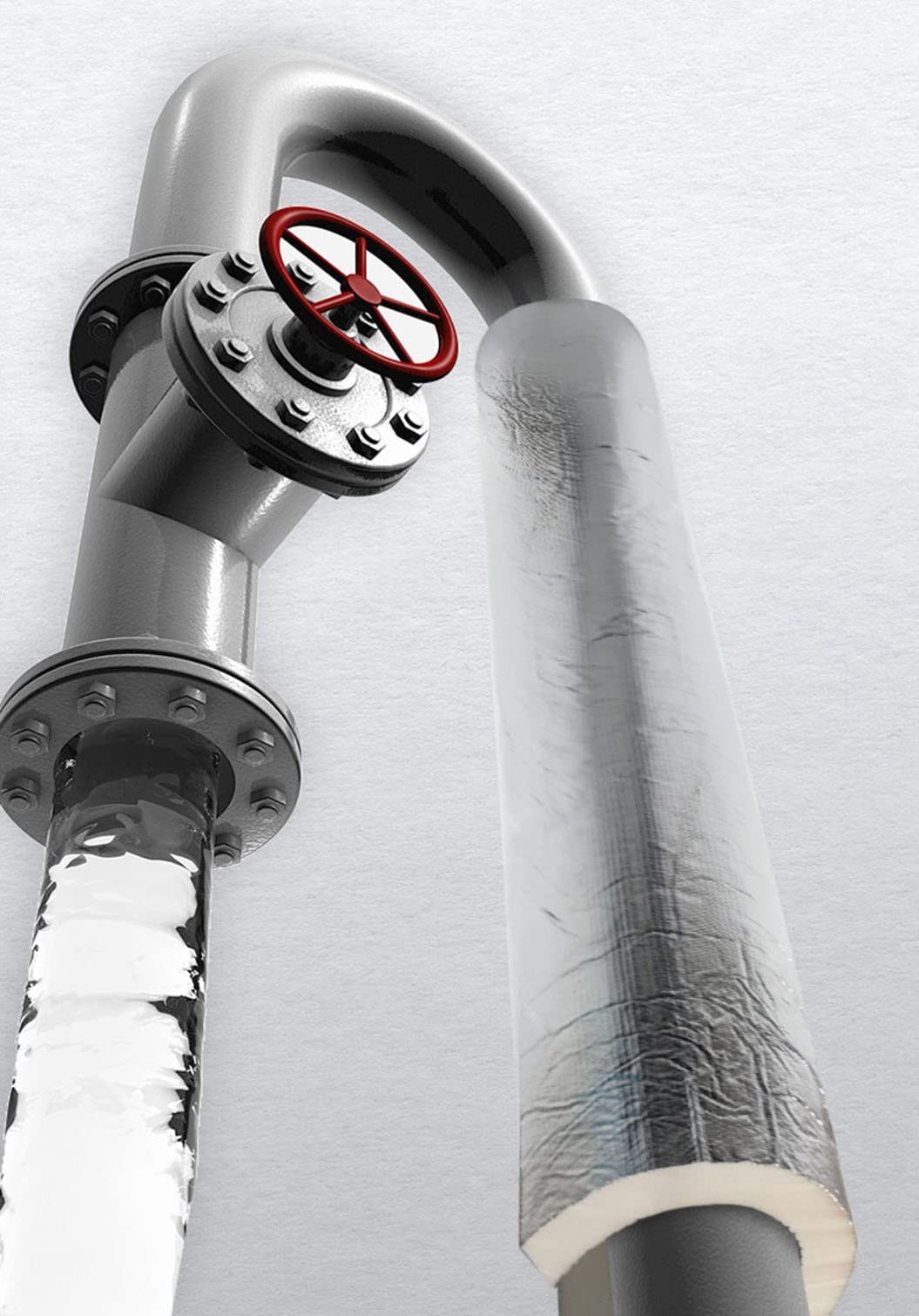 Aislamiento de tuberías 1 m Longitud, Espuma Aislante del Tubo de Semisplit 27~250 mm, Tubo de Aislamiento térmico de Papel de Aluminio Autoadhesivo, 1 Piezas (Size : Inner Diameter:219mm)