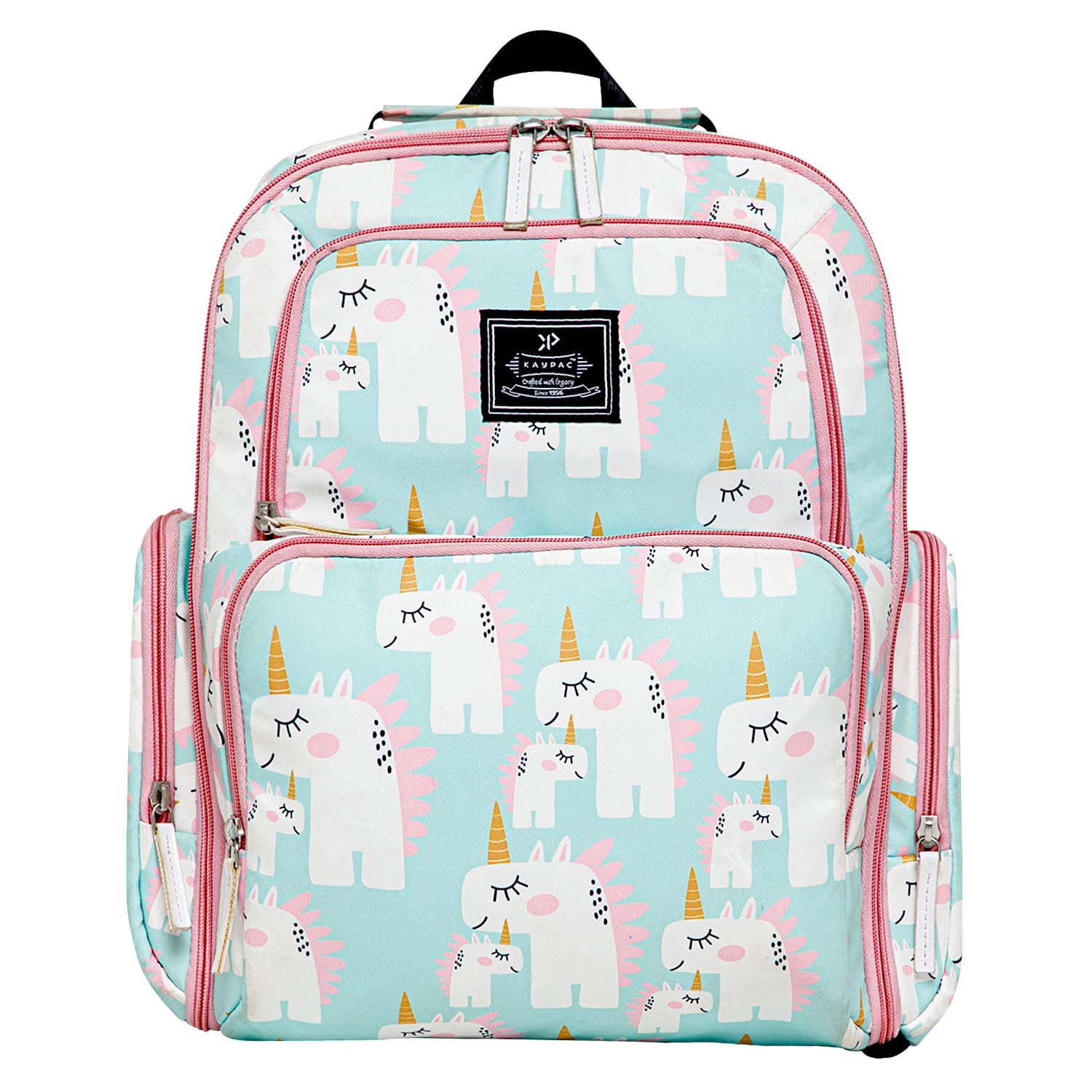 Unicorn Diaper Bag for Mothers for Travel, Maternity Bag for Newborn Baby, Mothers Travelling Bag, Multipocket Water Resistant Baby Bag, Hospital Bag for Moms with Warranty (Sea Green, 11 L)-image-5