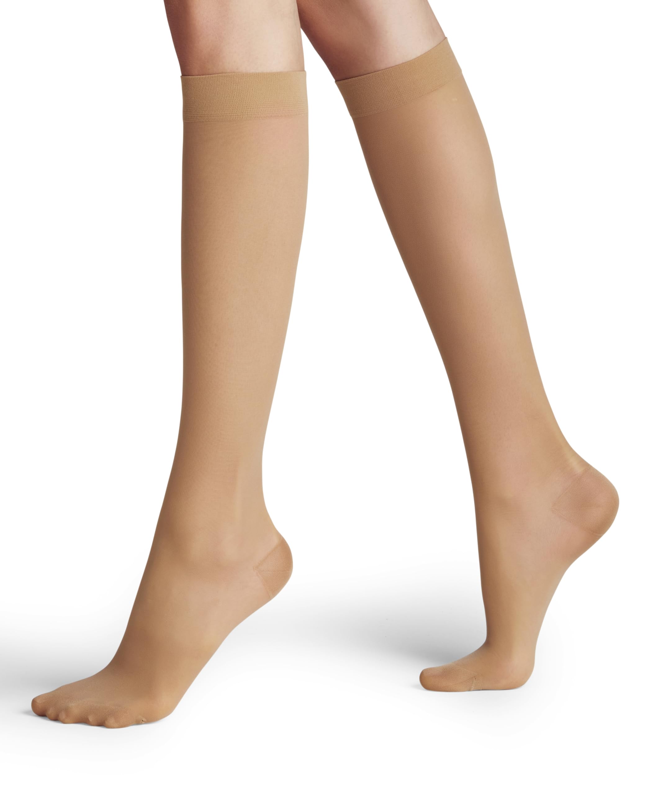 FALKE Energize 30 DEN W KH transparentes avec contention 1 paire, Chaussettes longues Femme, Effet peau (Powder 4069), 39-40