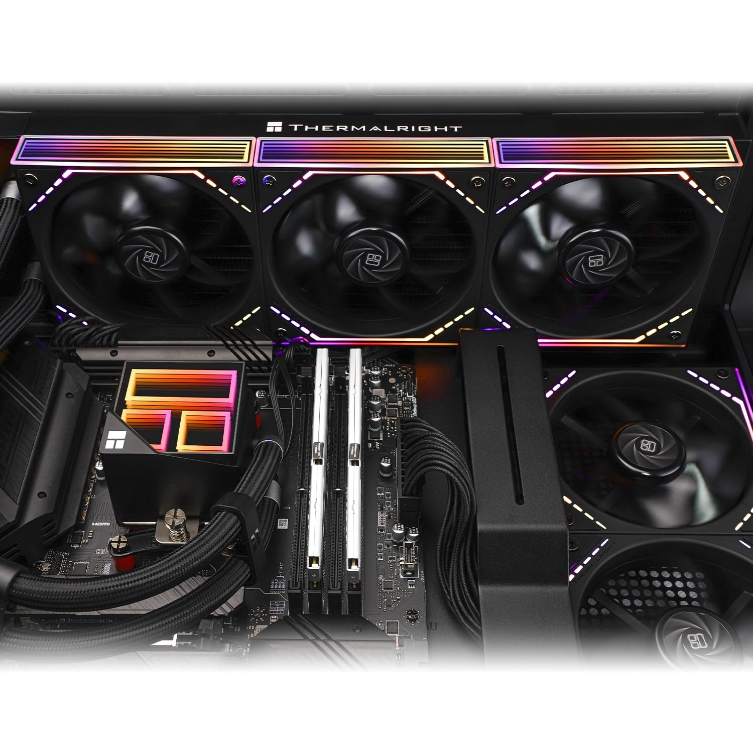 Thermalright - Frozen Infinity 360 - Raffreddamento A Liquido Aio - Ventole Da 120 Mm - Argb Intel Amd - Nero
