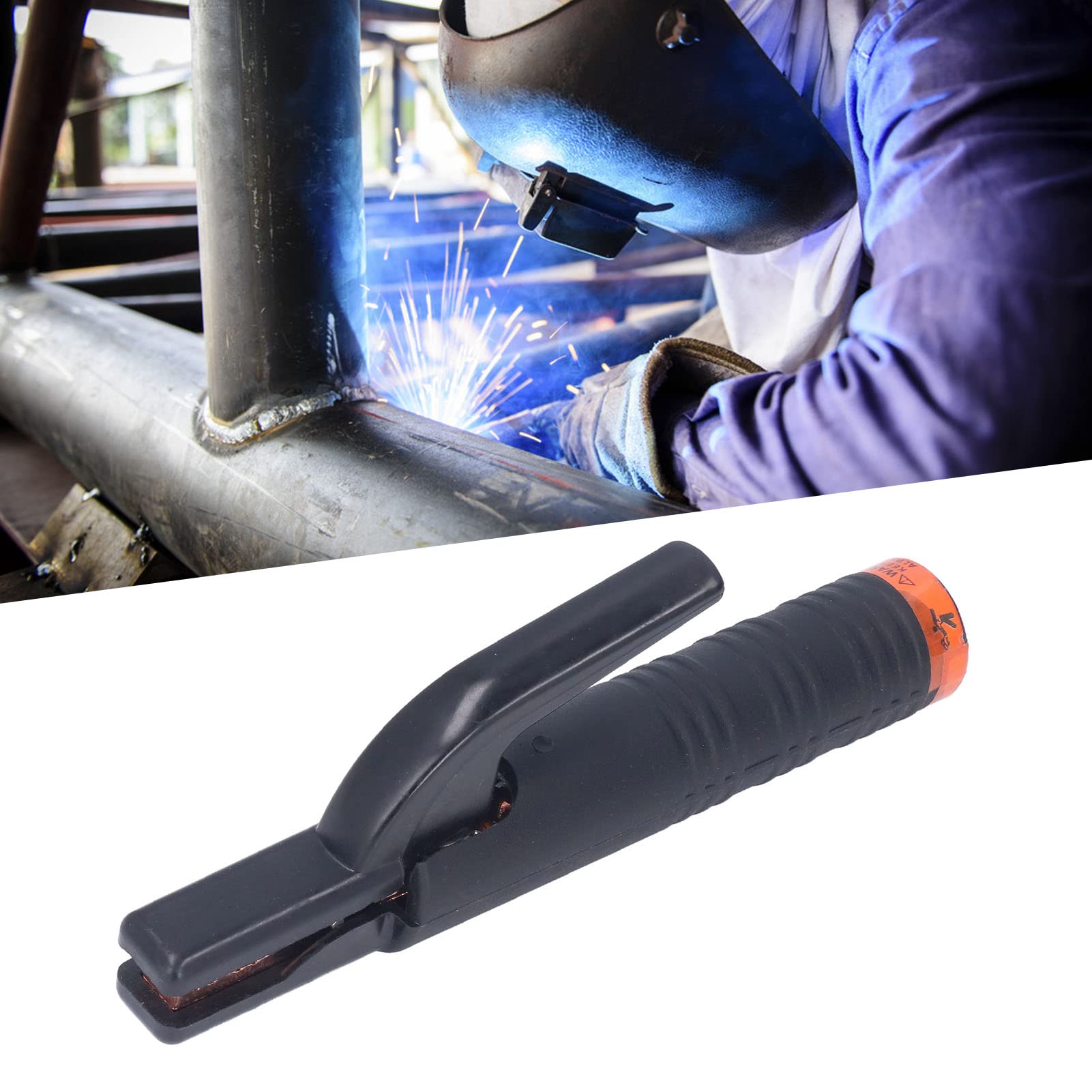 Electrode Holder, Heat Insulated Rod Holder for Welding Manual clamp Copper Head for Maintenance