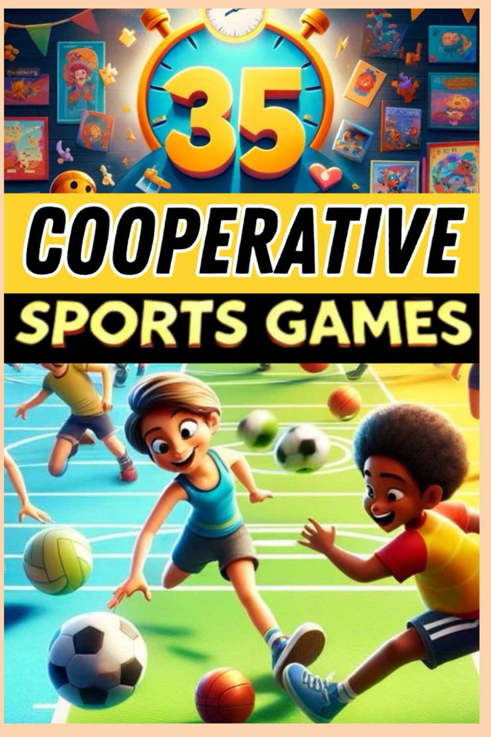 35 Cooperative Sports Games: A must-have guide for PE teachers, sports educators, and coaches looking for fun and engaging activities to develop teamwork and cooperation!