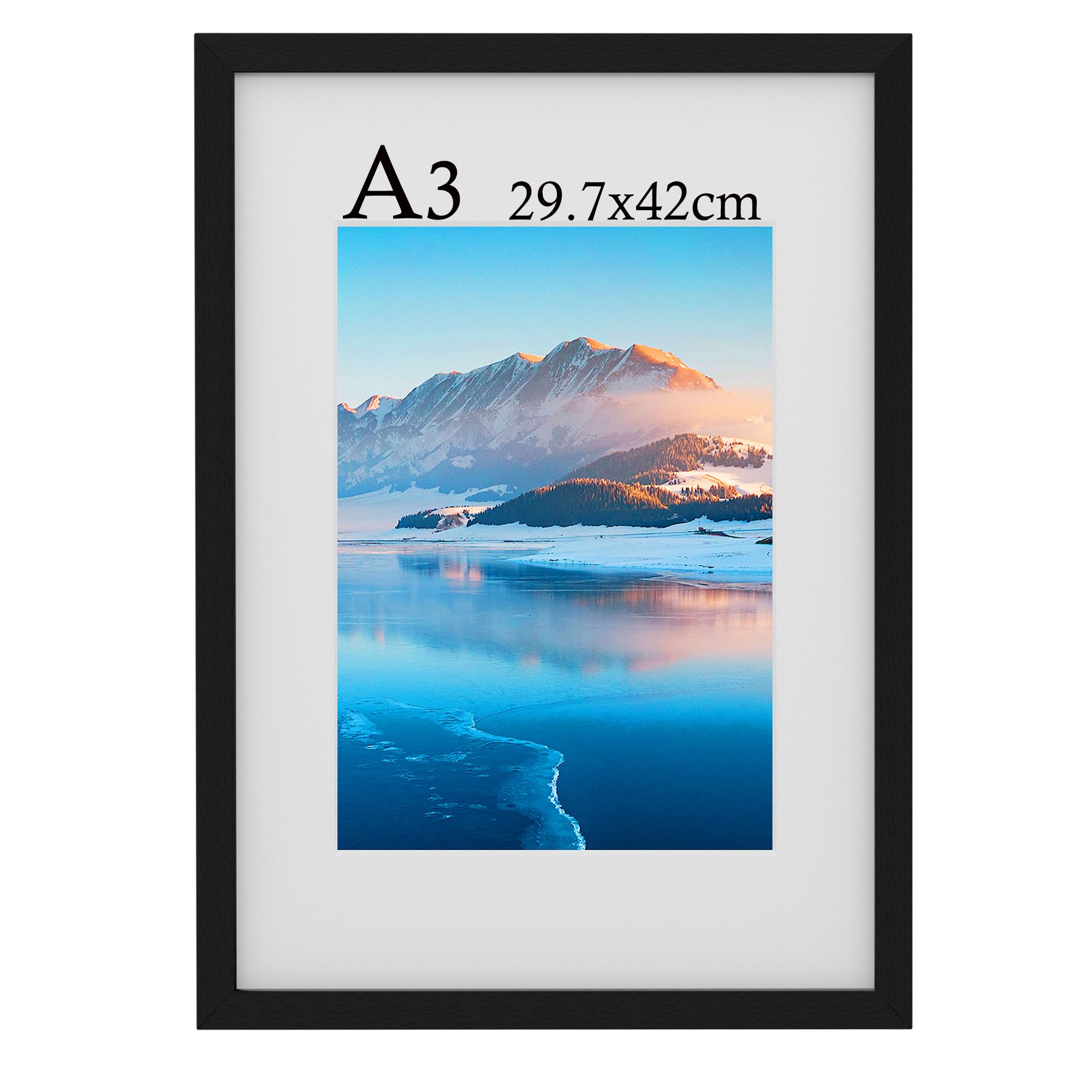 A3 Frame, 29.7 X 42 cm Wooden A3 Picture Frame, A3 Photo Frame With ...