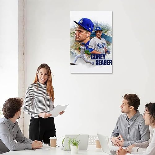 Miniatura 5 de FitNxt Corey Seager - Póster de baloncesto decorativo para pared, pintura en lienzo, regalo, sala de estar, decoración de dormitorio, obras de arte