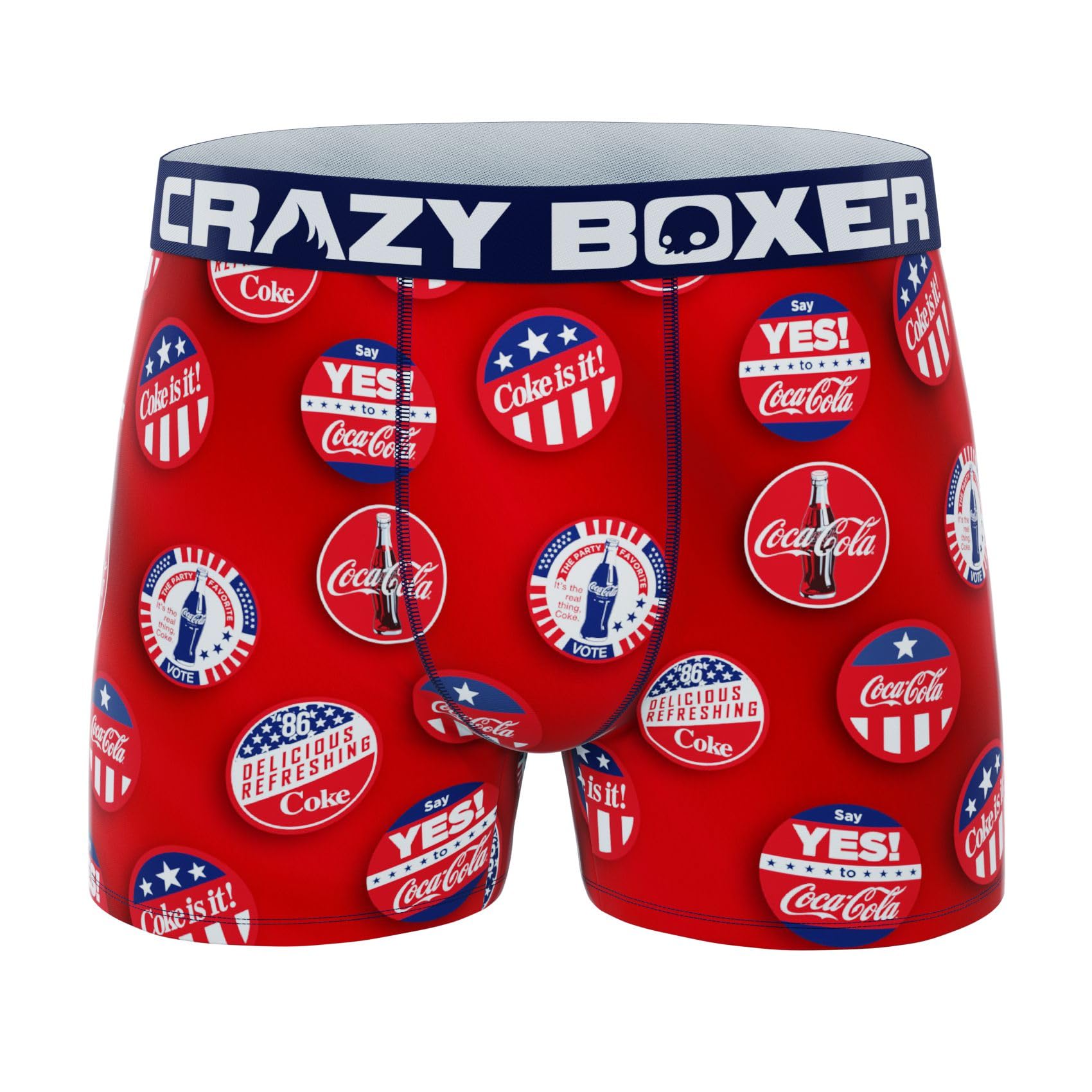 CRAZYBOXER Men's Underwear Coca Cola Freedom of movement Stretch Boxer Brief Durable