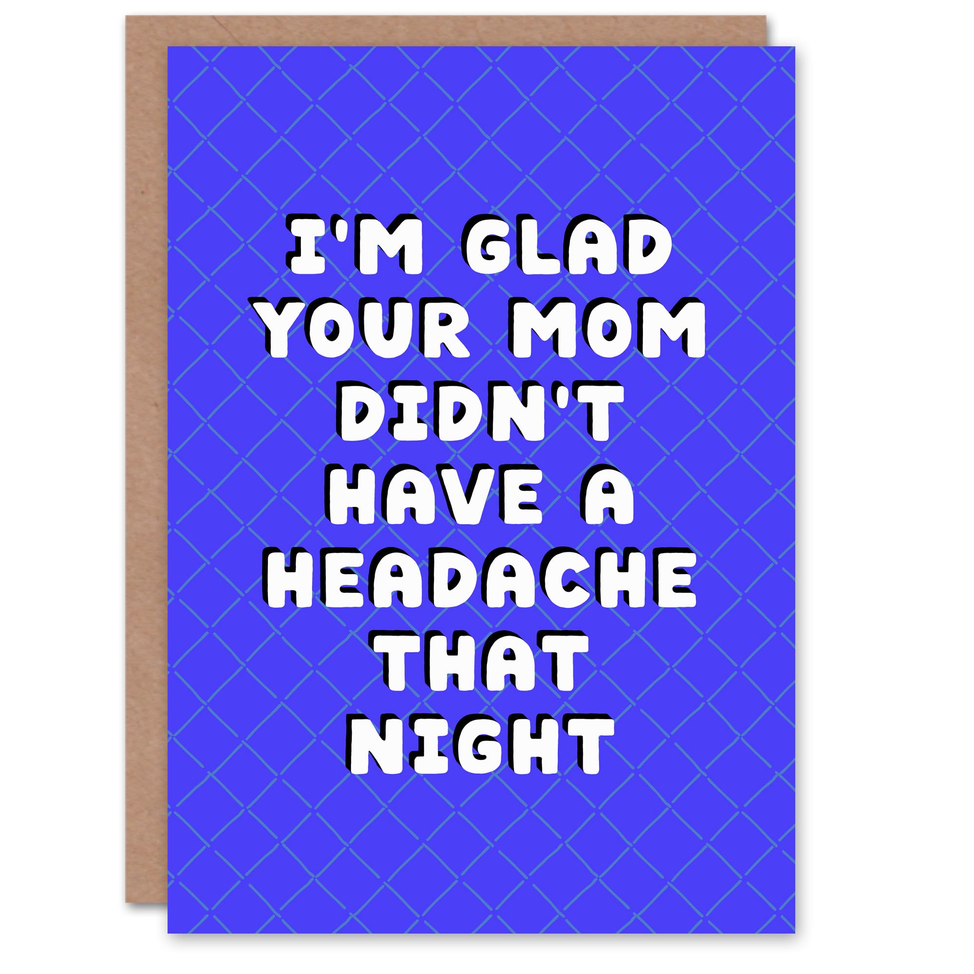 Artery8 Greeting Card - Funny Joke Birthday Card - Blue