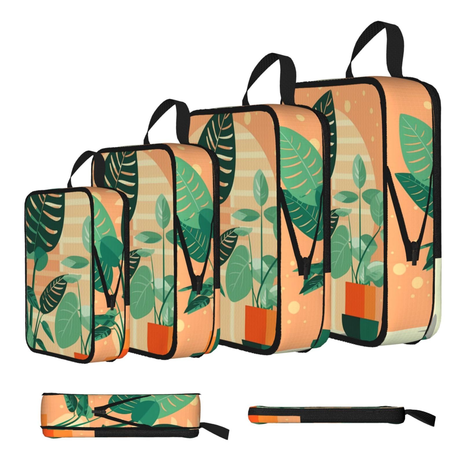 Green Turtleback Compression Packing Cubes 4 Piece Set
