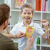 Vista 6 de 24 hojas (más de 500 unidades), calcomanías 3D hinchadas para niños pequeños, hojas de calcomanías preescolares a granel para recompensa