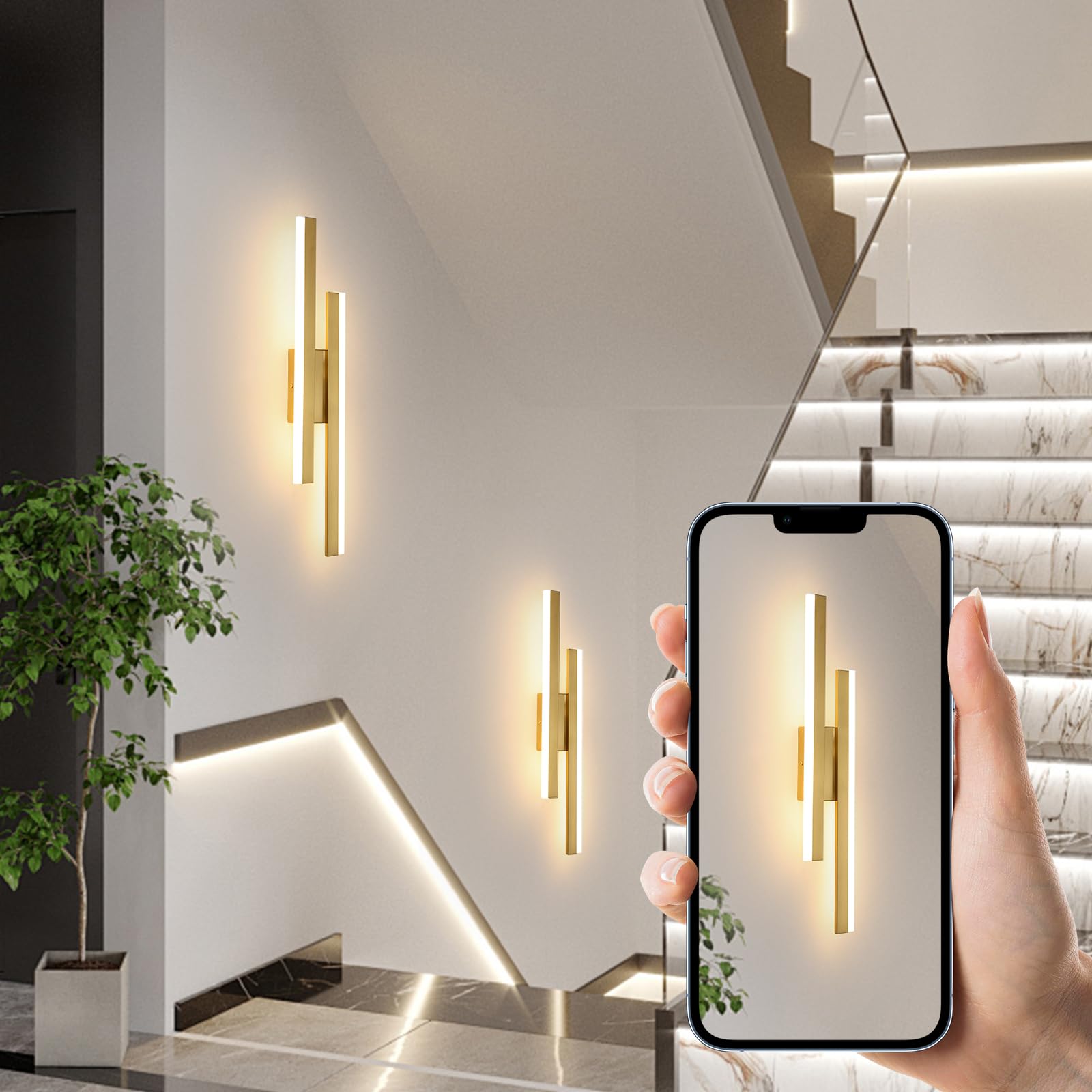 DELIPOP Indoor Wall Lights Gold - Image 3