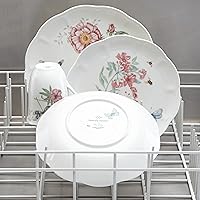 Vista 32 de Lenox Butterfly Meadow 817046 - Juego de 6 platos para aperitivos, 3.05 libras