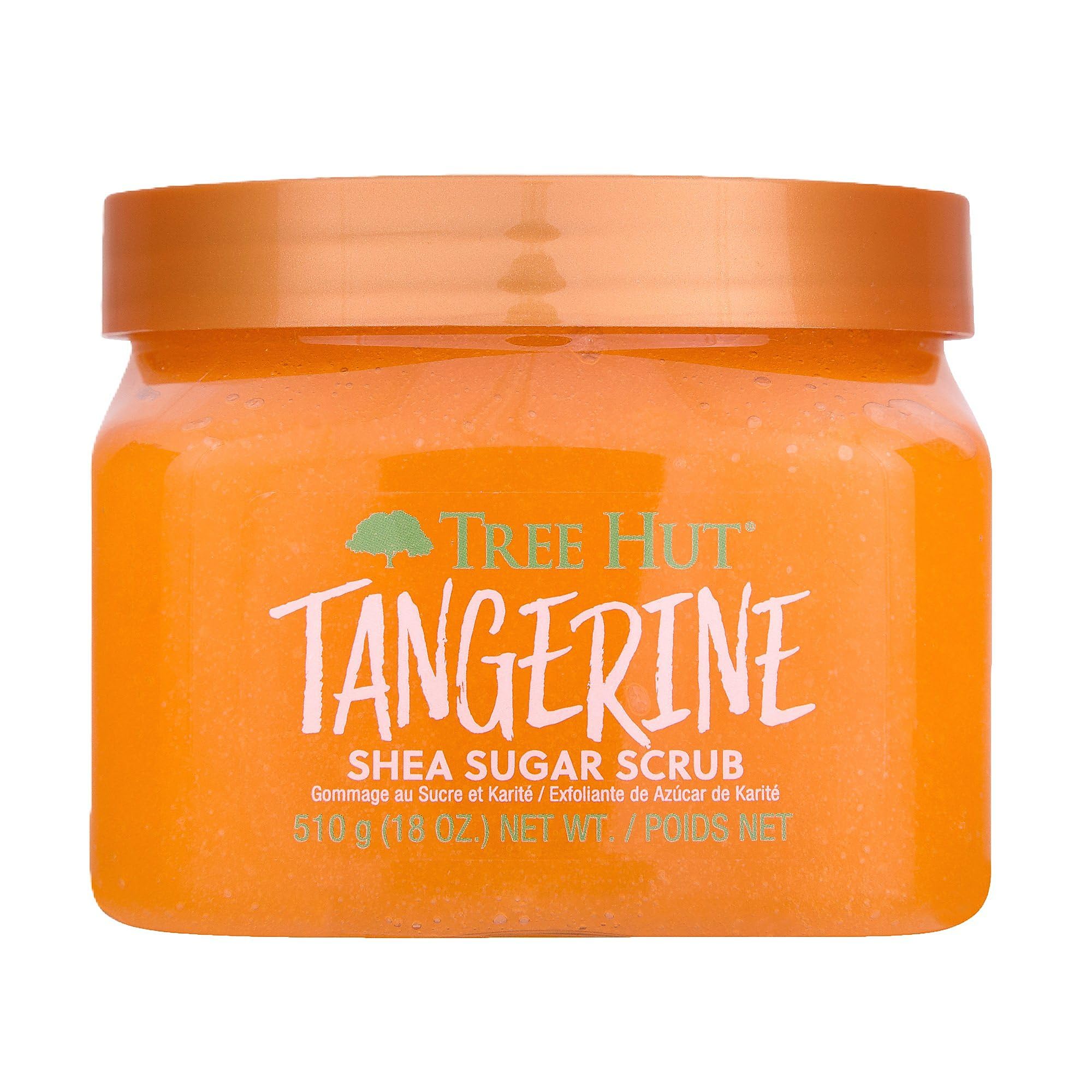 Tree HutTangerine Shea Sugar Scrub | 510g | Exfoliating & Nourishing | Brightening Vitamin C & Salicylic Acid | Paraben-Free & Vegan