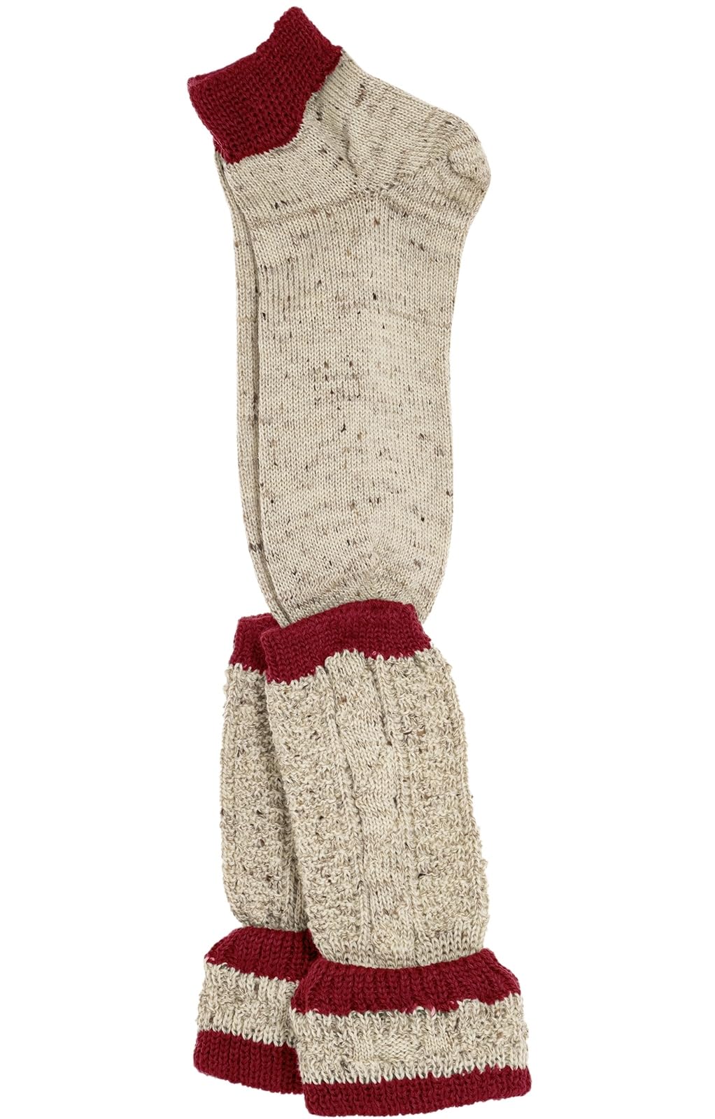 Lusana Herren 2-teiliges Loferl-set Loden Tweed Trachtenstrümpfe