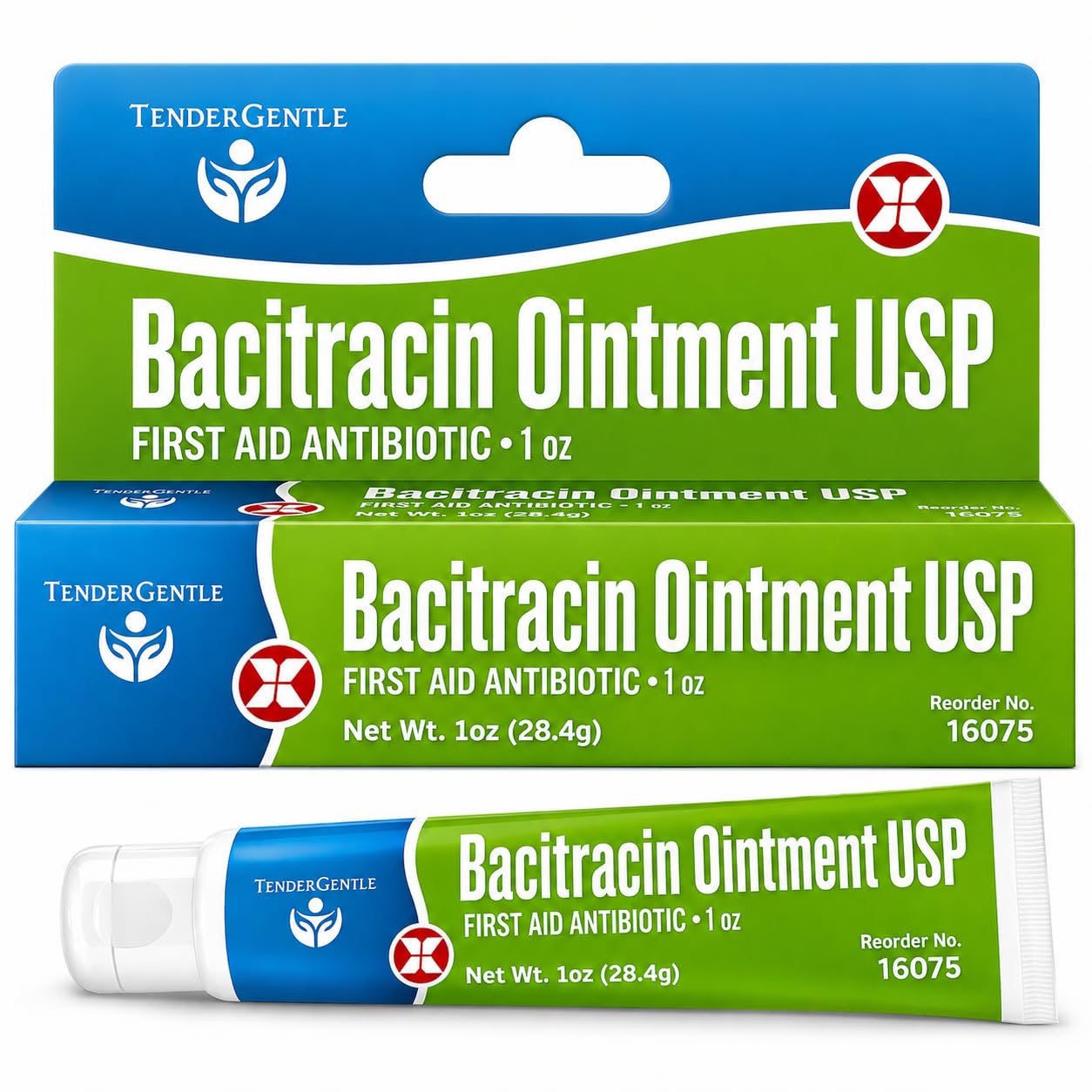 Bacitracin Antibiotic Ointment with Zinc USP - 1 oz Topical Antibiotic First Aid Ointment - Helps Prevent Infection in Minor Cuts, Scrapes, and Burns