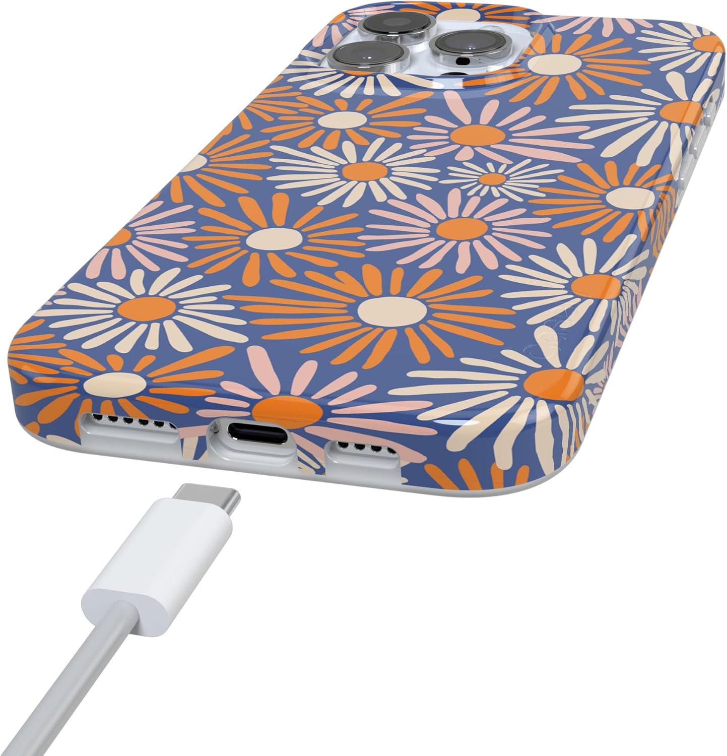 Casely iPhone 16 Pro Case | Spring Forward | Daisy Floral | Compatible with MagSafe | Classic Ultra Slim Design