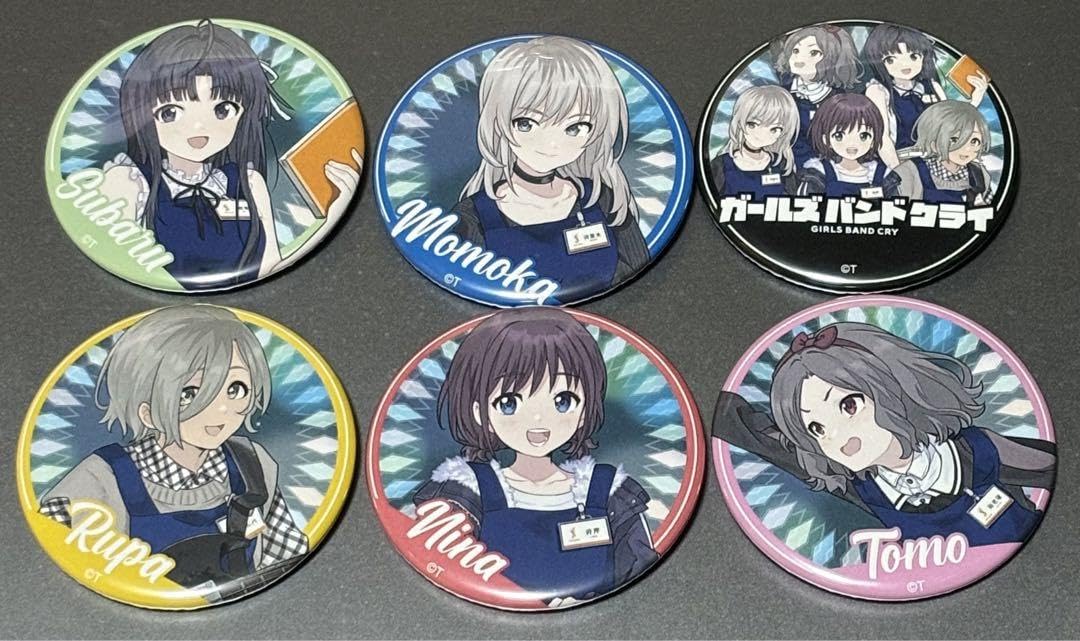 トゲナシトゲアリ SOUL＆CRY 缶バッジ 4点セット ガールズバンドクライ She is Legend×トゲナシトゲアリ 「SOUL & CRY」 缶バッジ