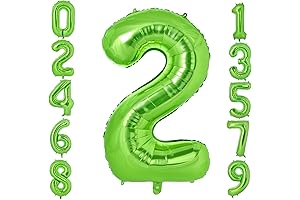 Jumbo 40 Inch Light Green Giant 2 Number Balloons