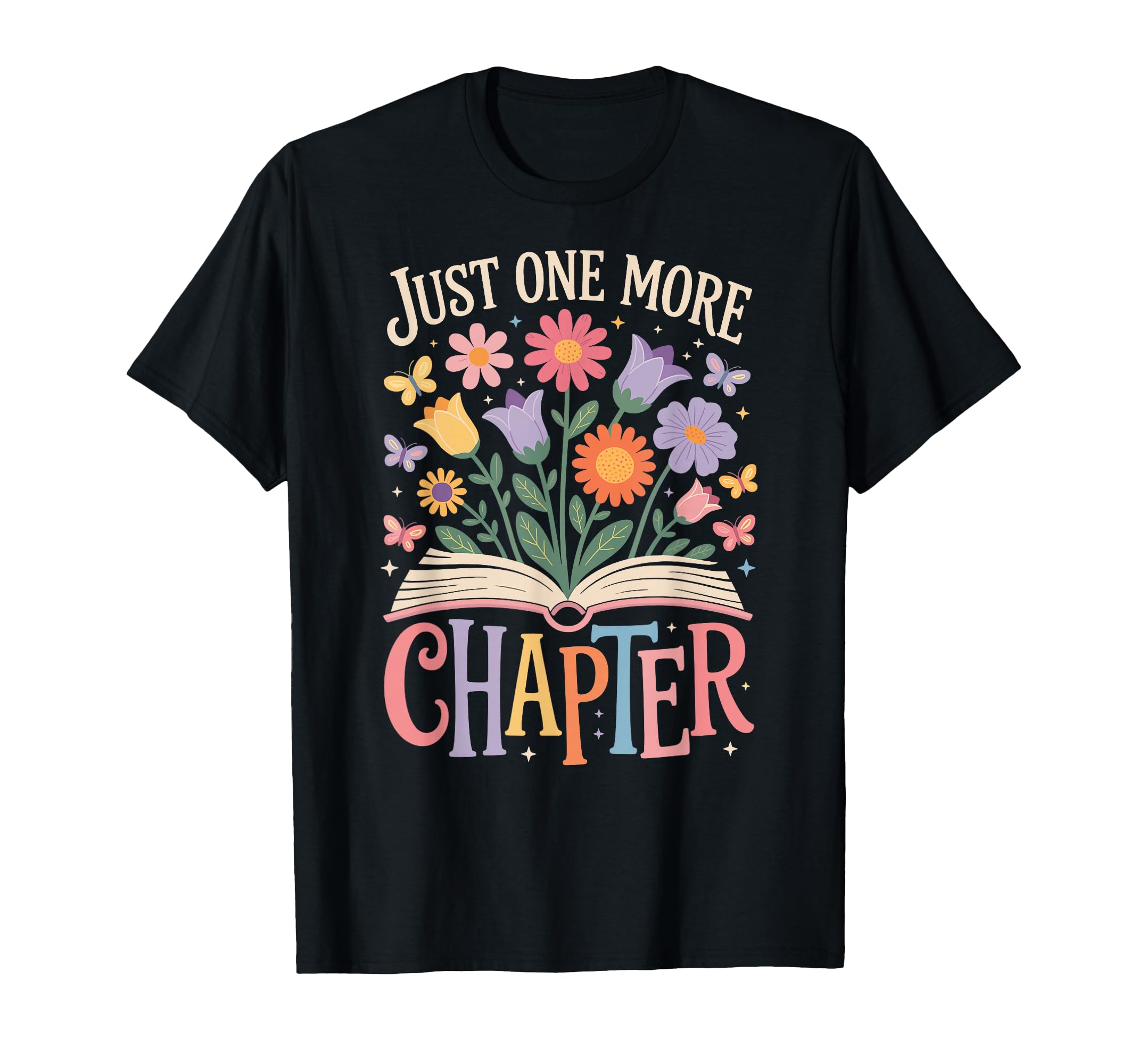 Photo 1 of ***STOCK PHOTO FOR REFERENCE ONLY***Just One More Chapter Reading Book Lover T-Shirt blue size small