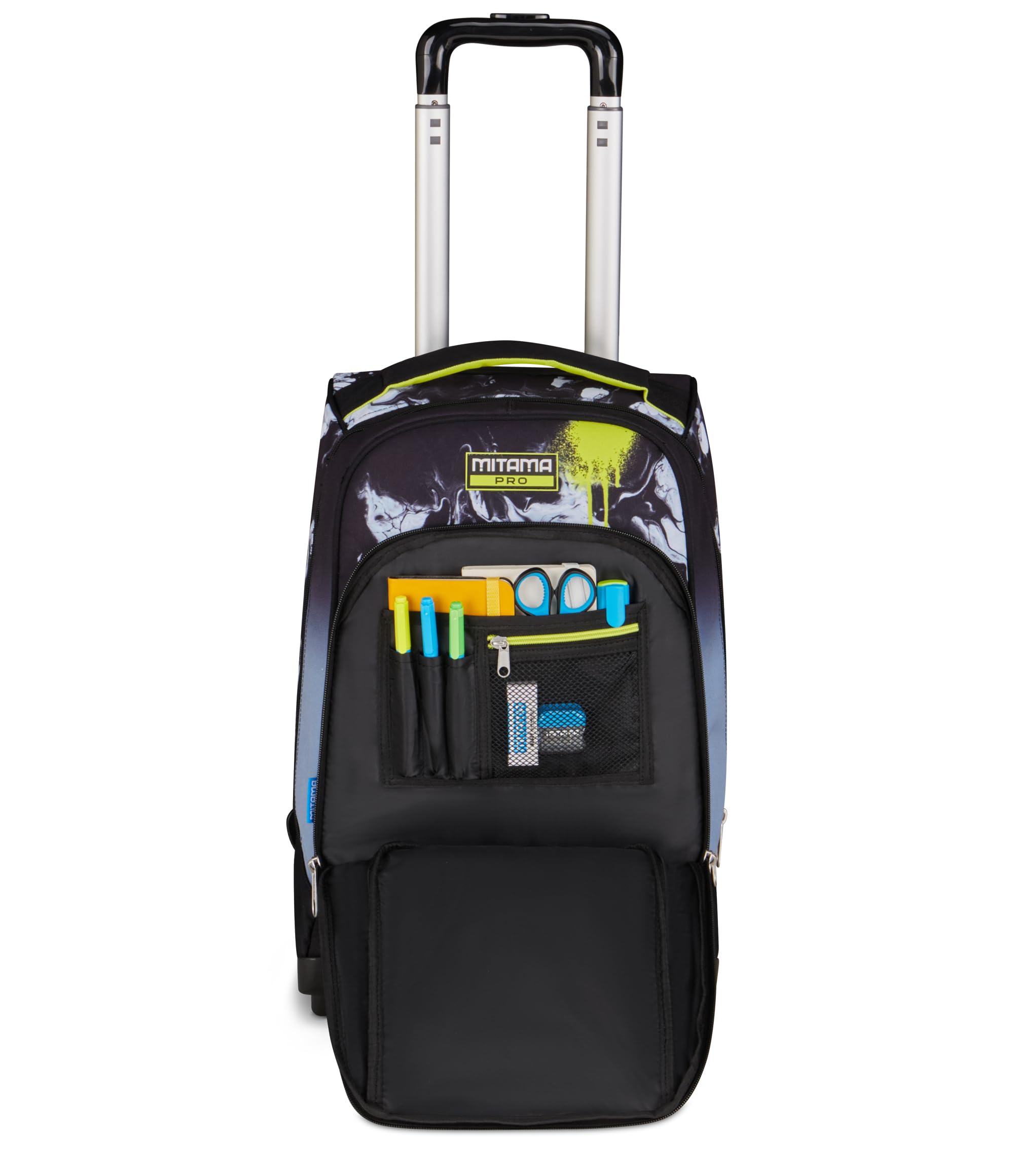 Mitama Trolley DR Scuola INKSTYLE, 34 Lt, Nero, Uso zaino, Tasca con organizer, Bambino, Scuola elementare e media, Viaggi e tempo libero