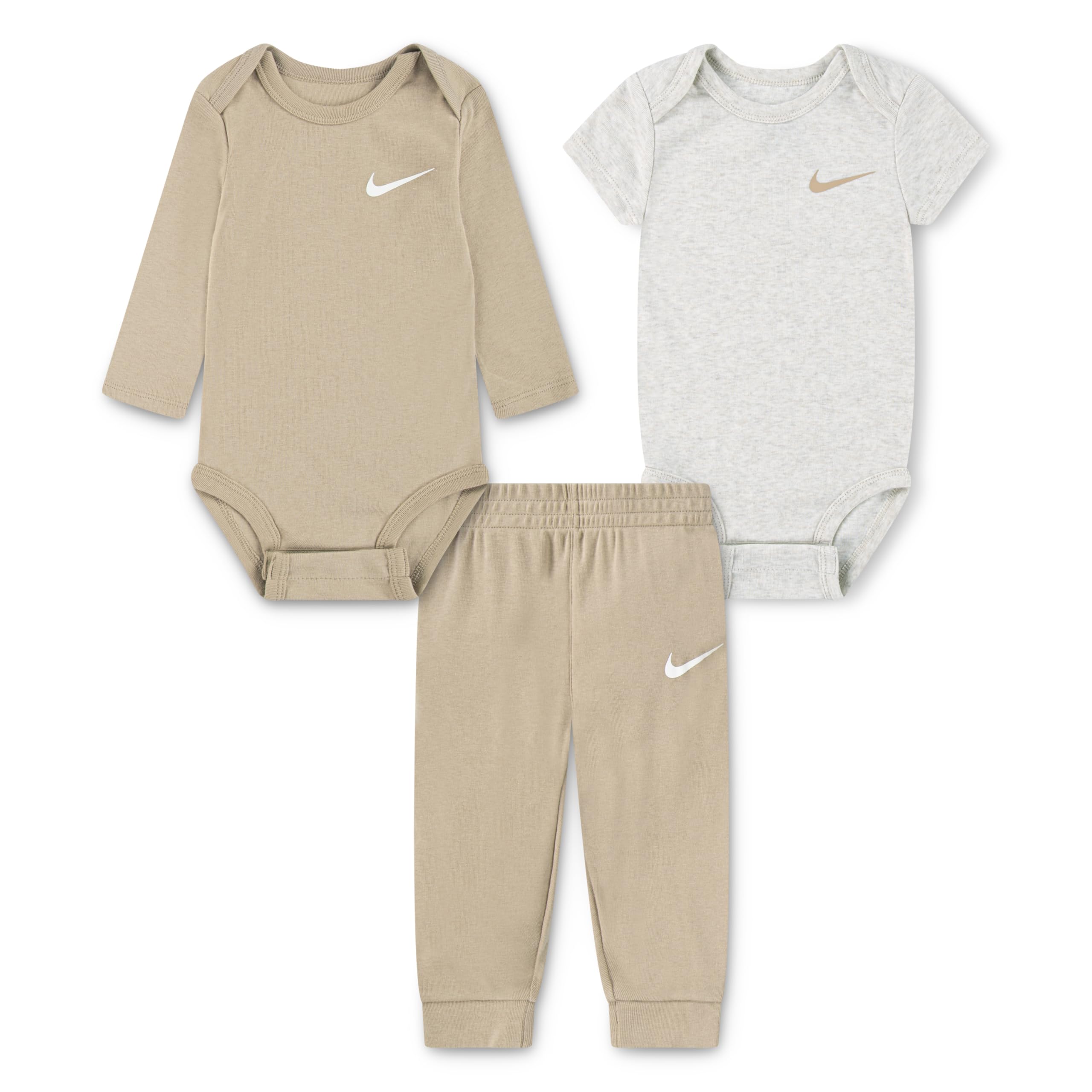 Baby Essentials Bodysuits and Pants 3-Piece Set