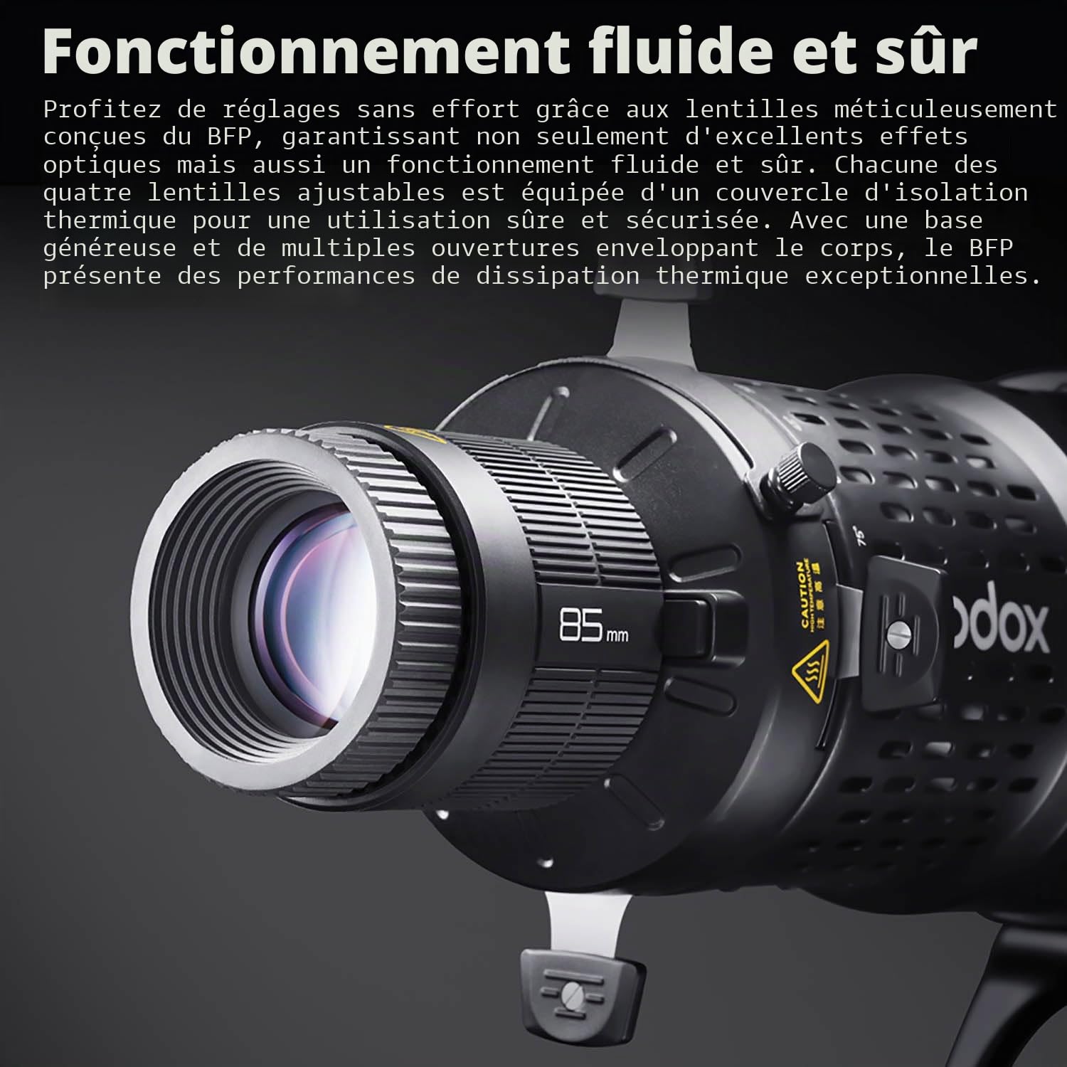 GODOX BFP Projecteur Flash pour DP400IIIV DP600IIIV QT400III QT600III SK400II SK400IIV MS300 AD600Pro Lumière stroboscopique et Support AD300Pro (BFP KIT2)