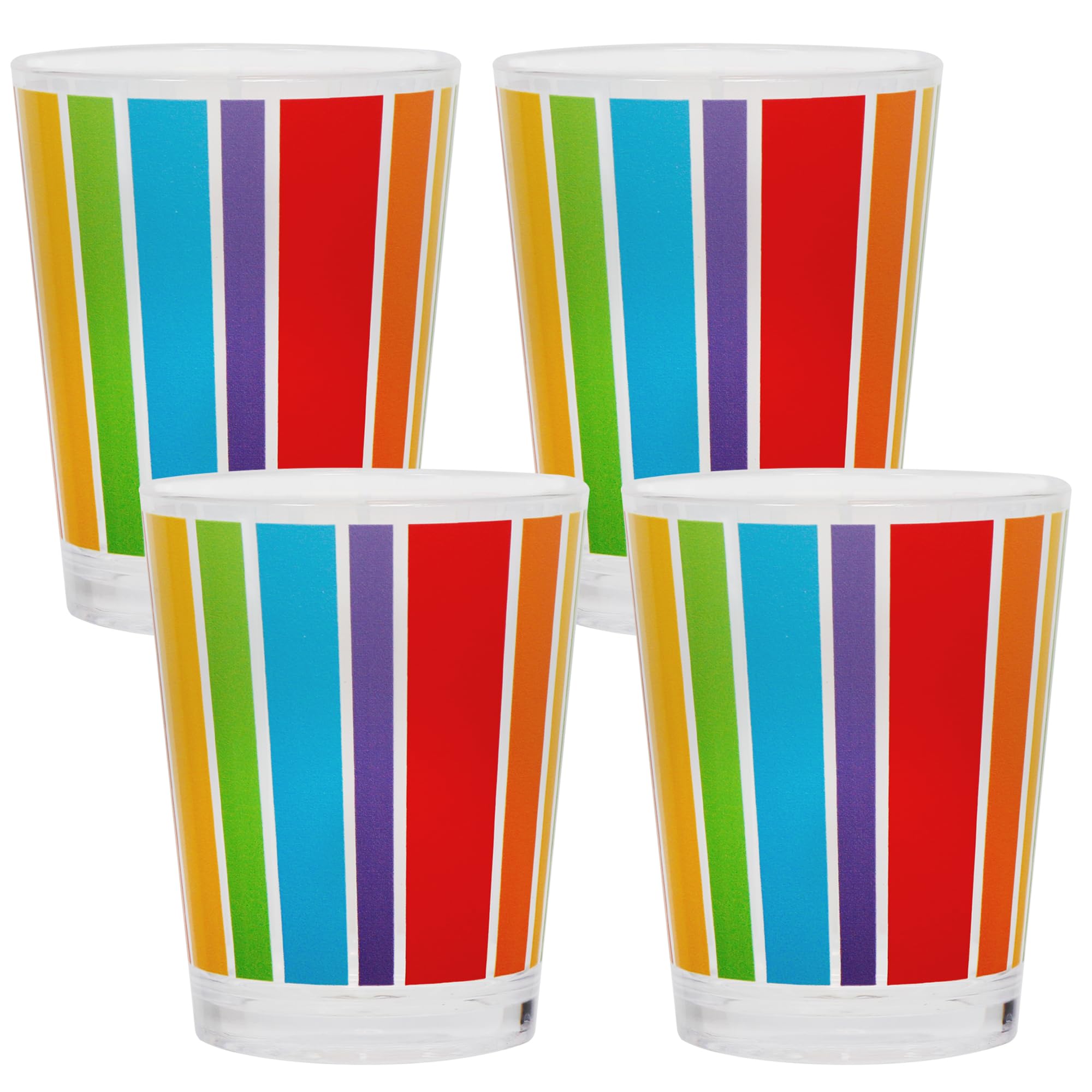 Gobelets plastique parfaits pour pique-nique et anniversaire lot de 4 verres
