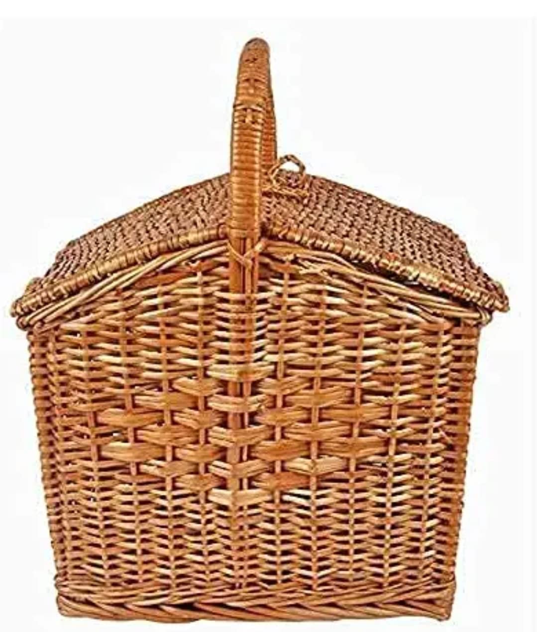 AQJ Creations Bamboo cane Storage Basket for Picnic and Outdoor