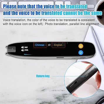 Translation Pen, Online 142 Language Translation Pen Text Extract Intelligent Recording Scanner Pen 3.7 Inch Touch Screen OCR Scan Device Language Translation Pen Offline 10 Languages