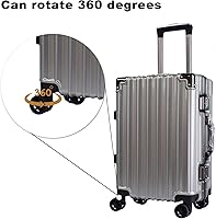 Vista 7 de RDEXP Juego de 2 ruedas negras de 1.92 pulgadas de diámetro para equipaje izquierdo y derecho con tornillos, pieza de repuesto