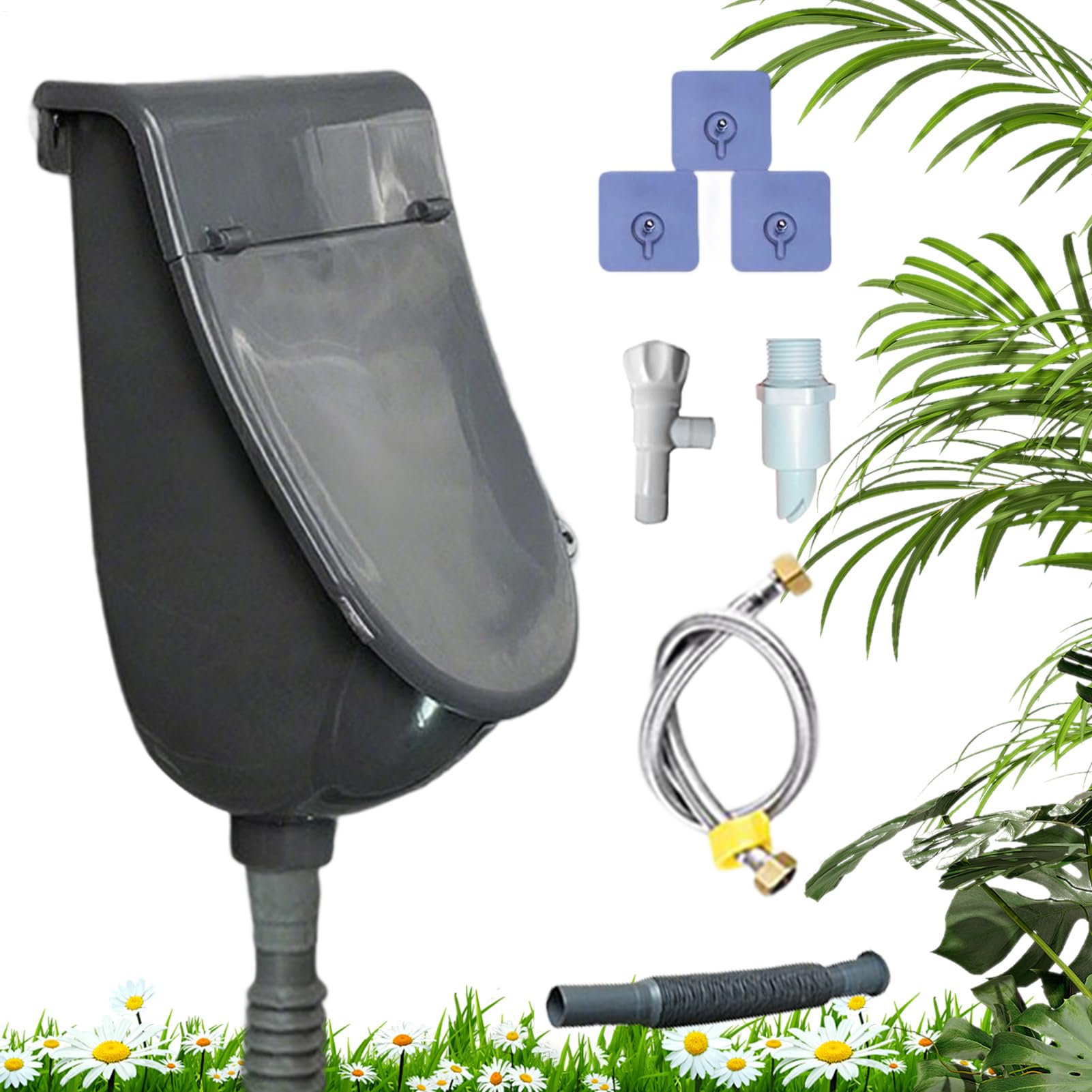 Urinale Für Herren Badezimmer,Harnabscheider - Wandmontierter Urinableiter Separator Geruchloses Toilettenbecken Mit Deckel Für Männer Zuhause Wohnheim