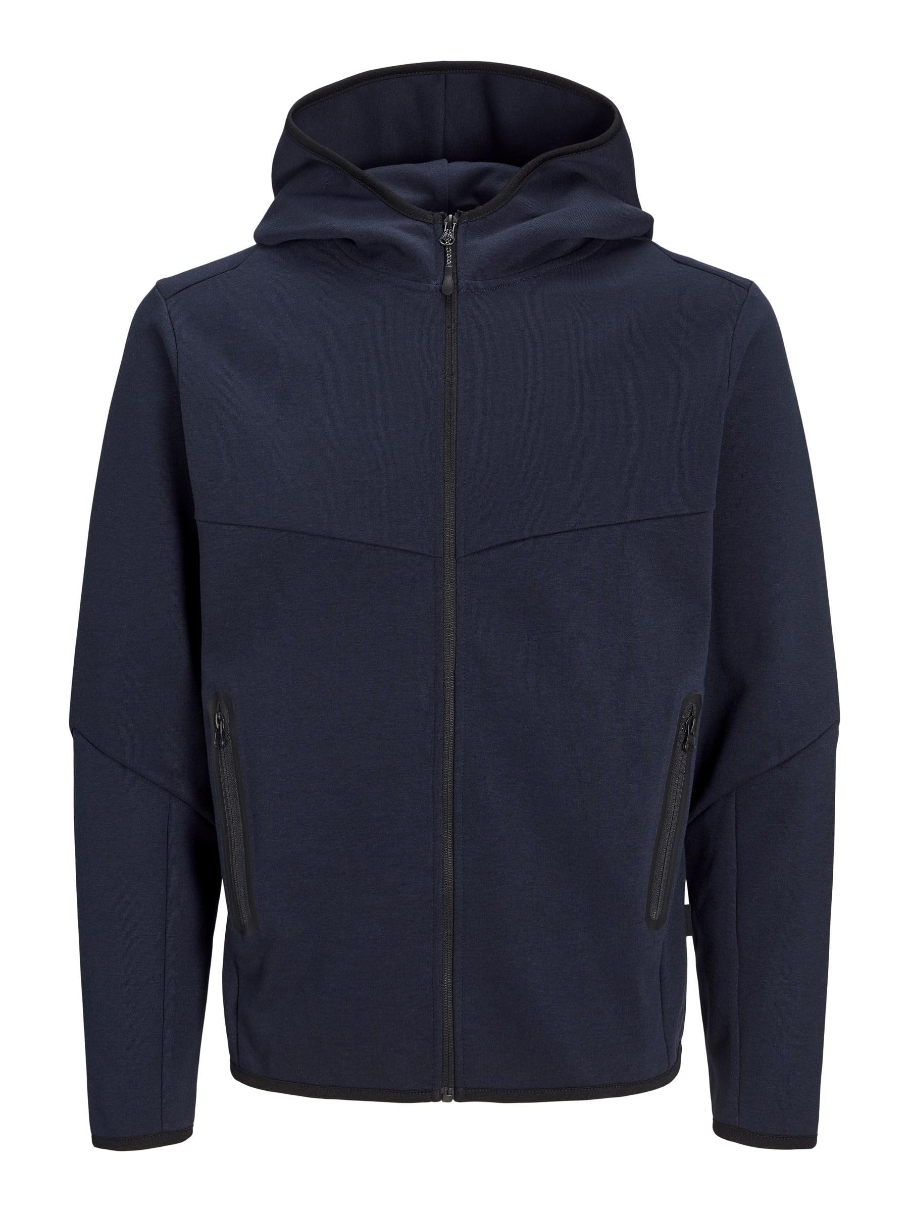 JACK & JONES Herren JJEBASIC Sweat Zip Hood, Insignia Blue/REG, XXL