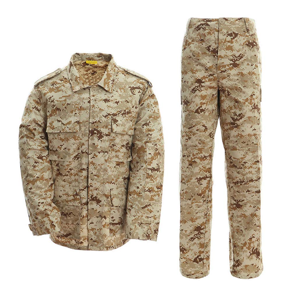 Men's Tactical Suit Camouflage Combat Jacket & Trousers Set Airsoft Clothing Military Jacket Uniform War Game Army Military Paintball BDU Hunting Shooting Camo Gear
