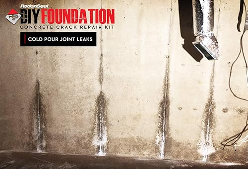 Miniatura 3 de RadonSeal Kit de reparación de grietas de base de hormigón (10 pies) - La solución del propietario de casa para fijar grietas de pared del sótano