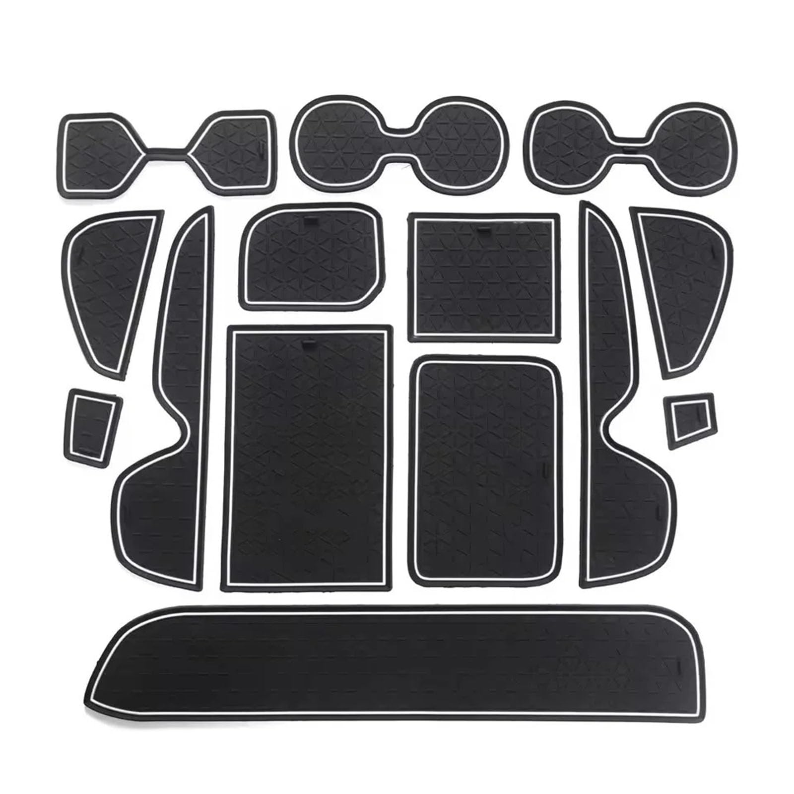 ahhccne Rubber Mats for Centre Console for Toyota RAV4 2019-2022, LHD Rubber Mats for Centre Console