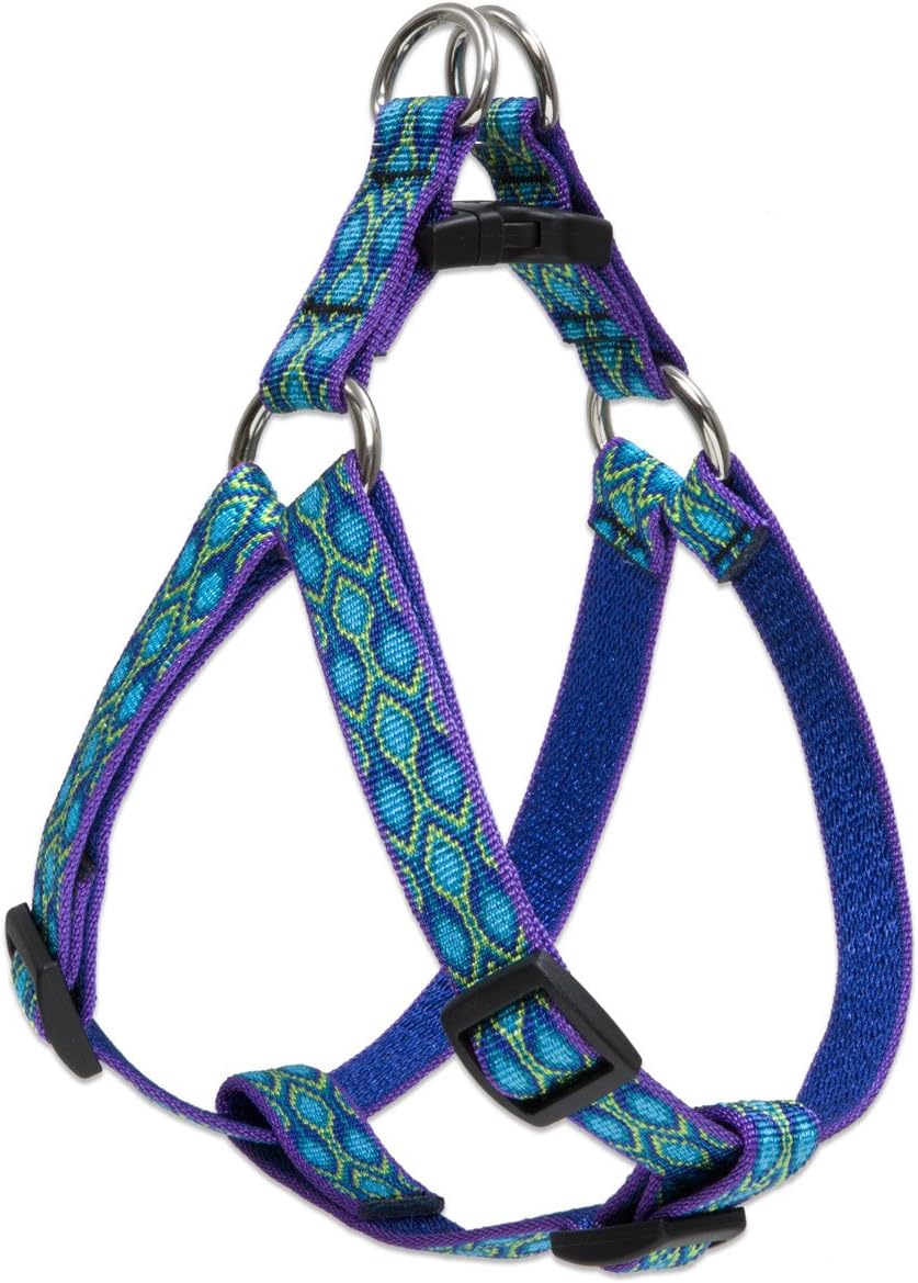 LupinePet Originals 3/4" Rain Song 15-21" Step In Harness for Small Dogs